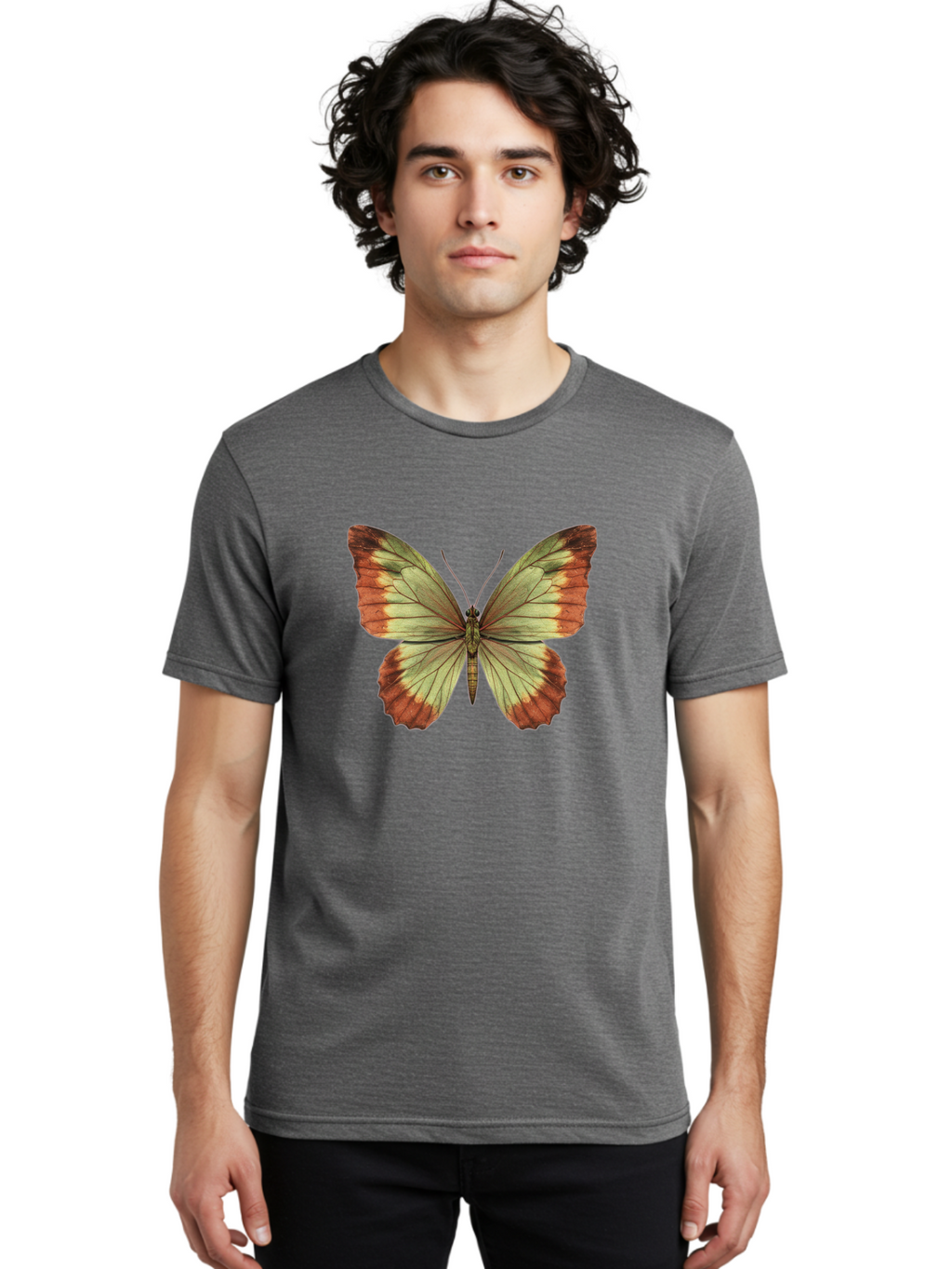 Butterfly-2 Men'S Graphic Tee, 100% Cotton, Comfortable Casual Summer Wear, Machine Washable, Vintage Camera, Old Camera, Antique Camera, Black Camera, Classic Photography, Photography Equipment, Nostalgic Device, Film Camera, Camera Art Bal910
