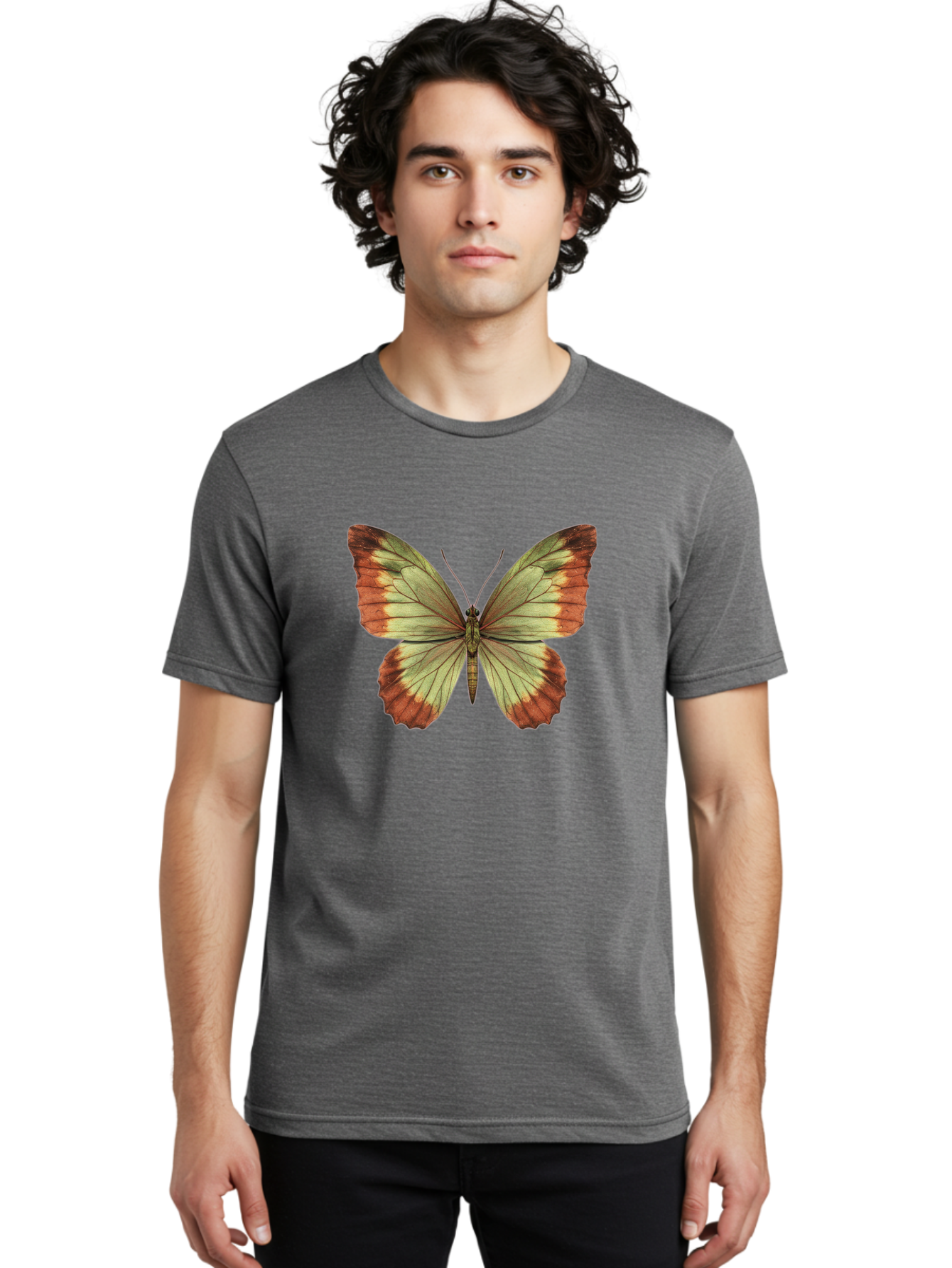 Butterfly-2 Men'S Graphic Tee, 100% Cotton, Comfortable Casual Summer Wear, Machine Washable, Vintage Camera, Old Camera, Antique Camera, Black Camera, Classic Photography, Photography Equipment, Nostalgic Device, Film Camera, Camera Art Bal910