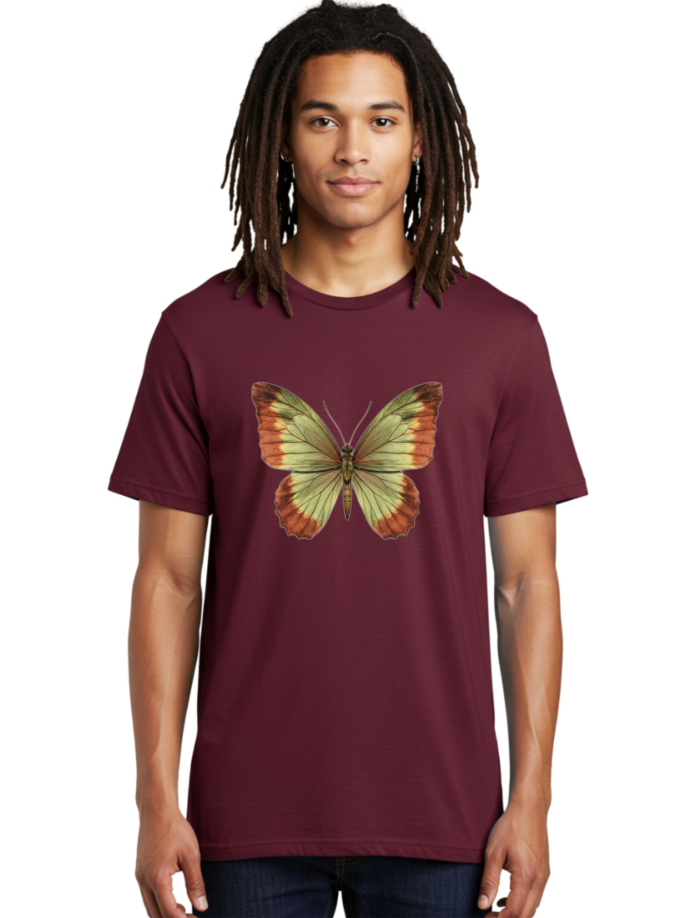 Butterfly-2 Men'S Graphic Tee, 100% Cotton, Comfortable Casual Summer Wear, Machine Washable, Vintage Camera, Old Camera, Antique Camera, Black Camera, Classic Photography, Photography Equipment, Nostalgic Device, Film Camera, Camera Art Bal910
