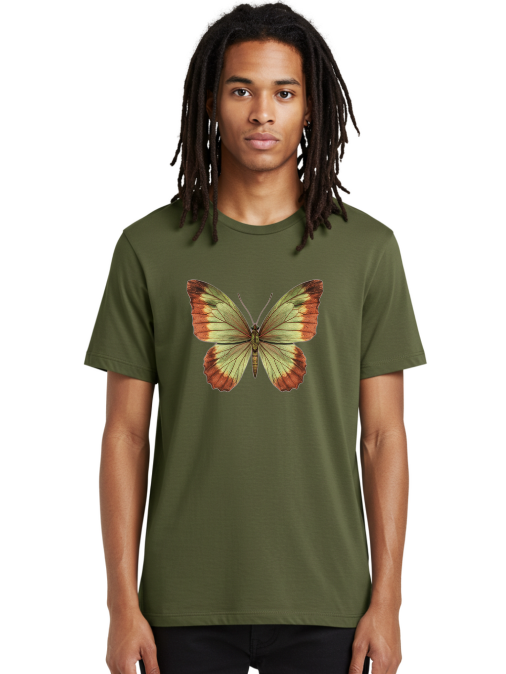 Butterfly-2 Men'S Graphic Tee, 100% Cotton, Comfortable Casual Summer Wear, Machine Washable, Vintage Camera, Old Camera, Antique Camera, Black Camera, Classic Photography, Photography Equipment, Nostalgic Device, Film Camera, Camera Art Bal910