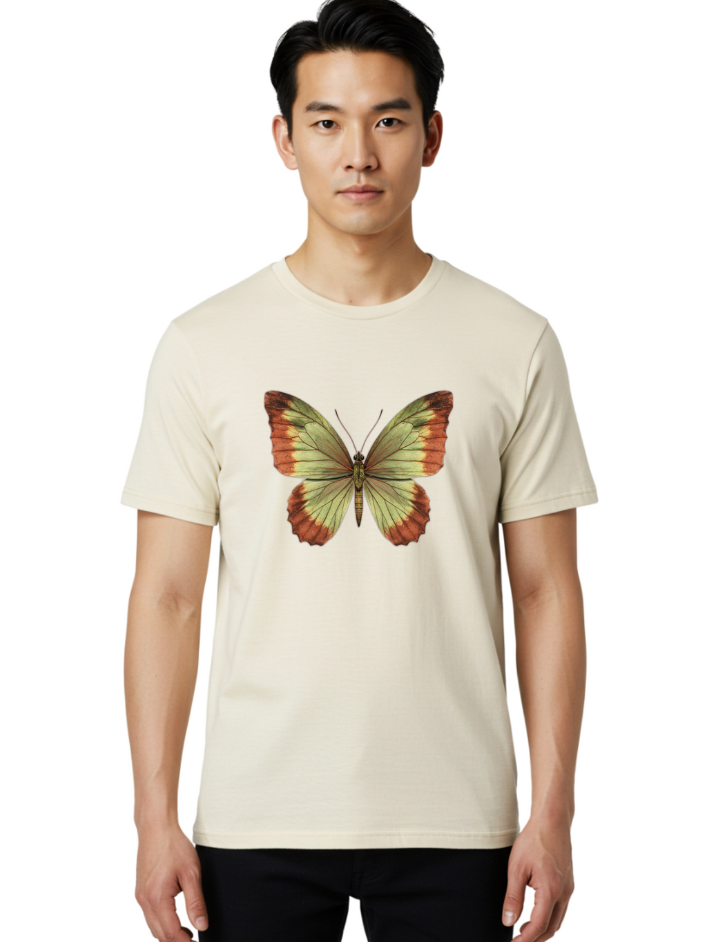 Butterfly-2 Men'S Graphic Tee, 100% Cotton, Comfortable Casual Summer Wear, Machine Washable, Vintage Camera, Old Camera, Antique Camera, Black Camera, Classic Photography, Photography Equipment, Nostalgic Device, Film Camera, Camera Art Bal910