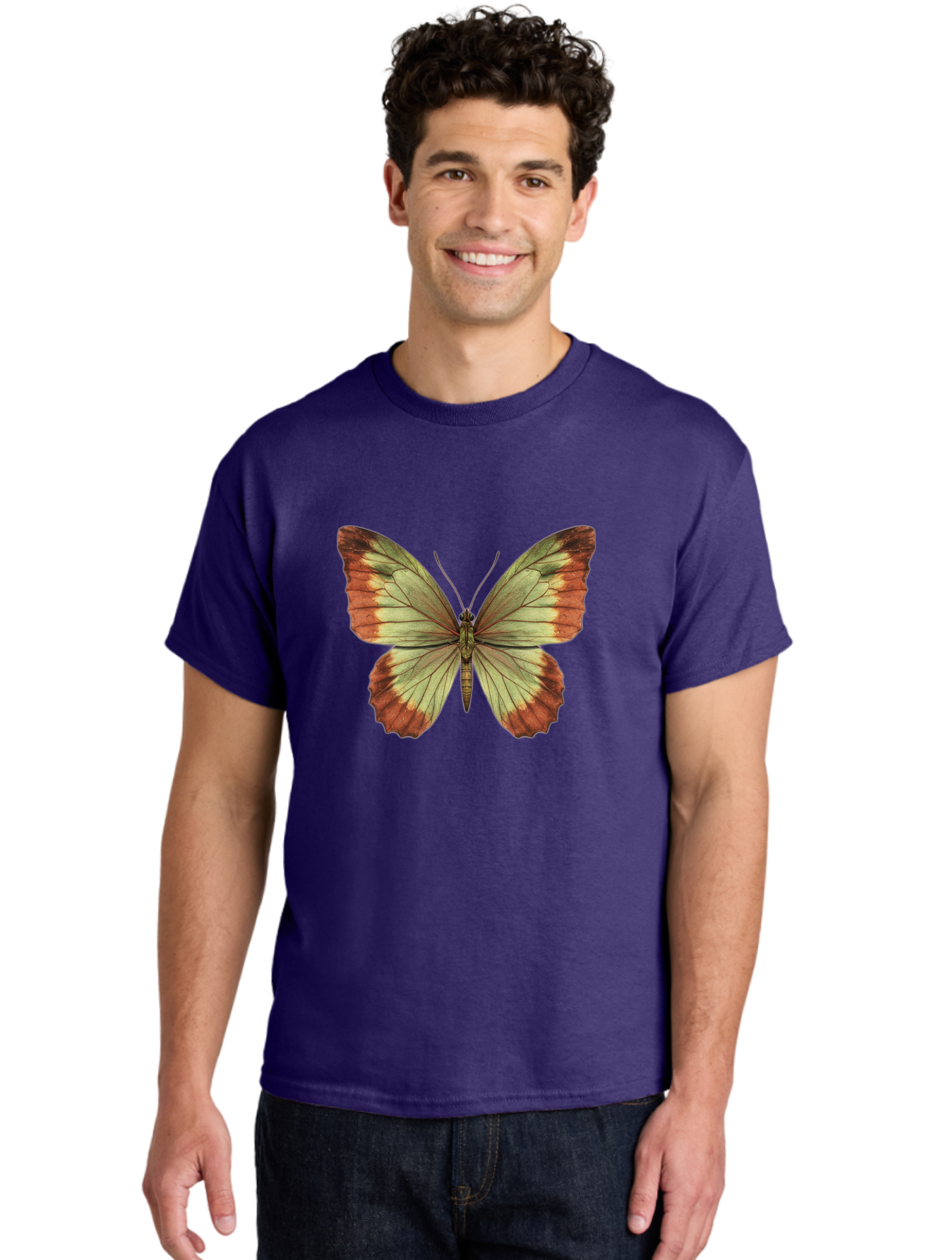 Butterfly-2 Men'S Graphic Tee, 100% Cotton, Comfortable Casual Summer Wear, Machine Washable, Vintage Camera, Old Camera, Antique Camera, Black Camera, Classic Photography, Photography Equipment, Nostalgic Device, Film Camera, Camera Art Bal910