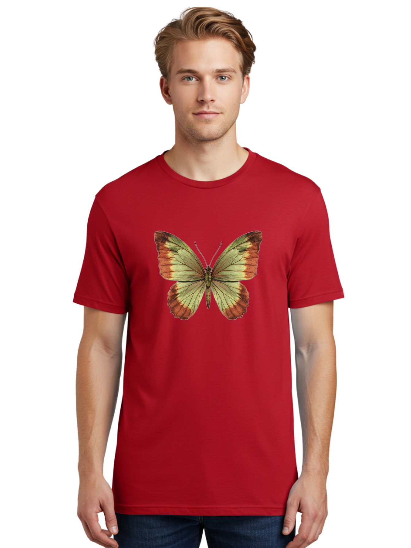 Butterfly-2 Men'S Graphic Tee, 100% Cotton, Comfortable Casual Summer Wear, Machine Washable, Vintage Camera, Old Camera, Antique Camera, Black Camera, Classic Photography, Photography Equipment, Nostalgic Device, Film Camera, Camera Art Bal910