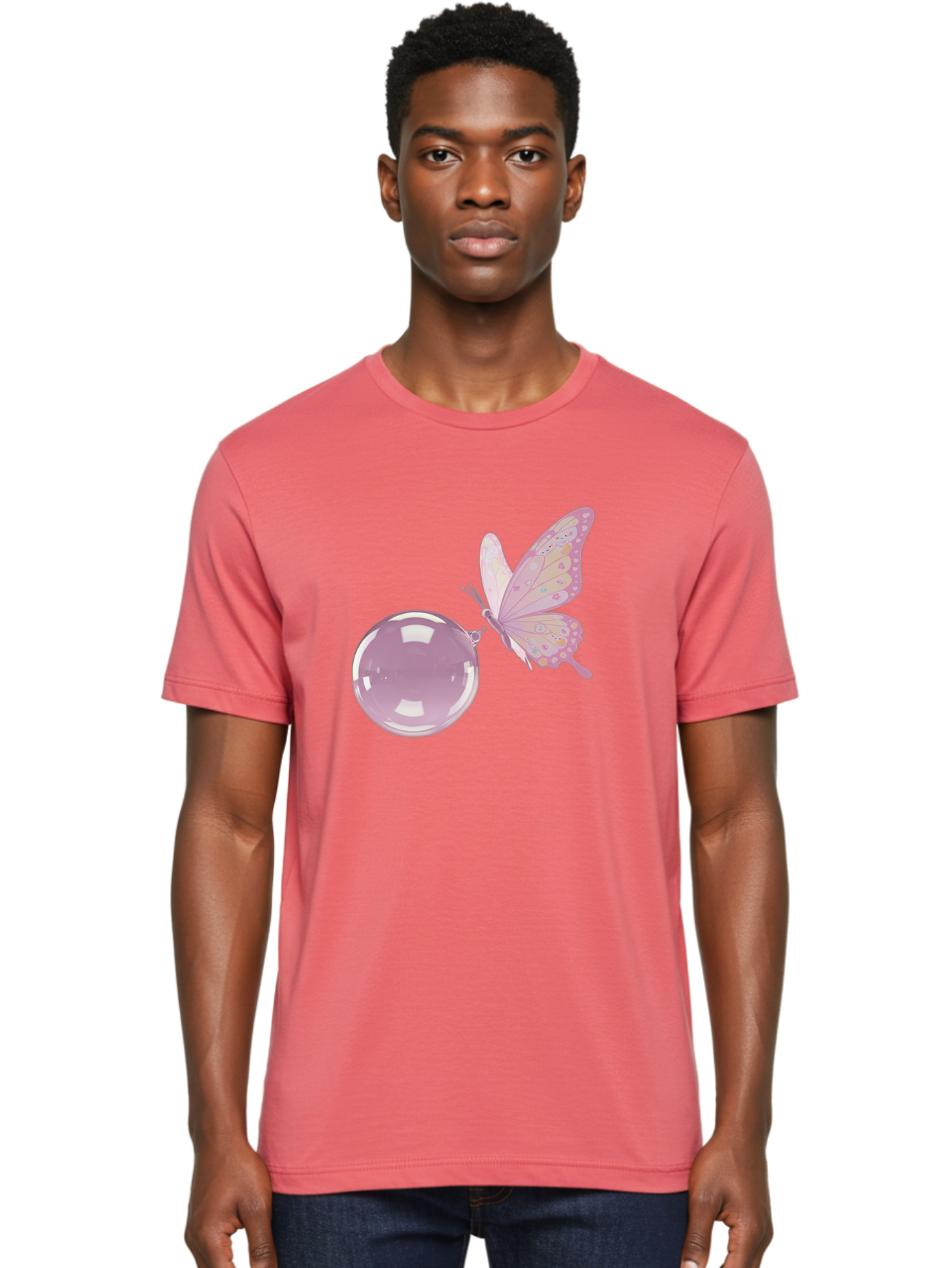 Butterfly-And-Bubble Men'S Graphic Tee, 100% Cotton, Comfortable Casual Summer Wear, Machine Washable, Vintage Camera, Old Camera, Antique Camera, Black Camera, Classic Photography, Photography Equipment, Nostalgic Device, Film Camera, Bal911