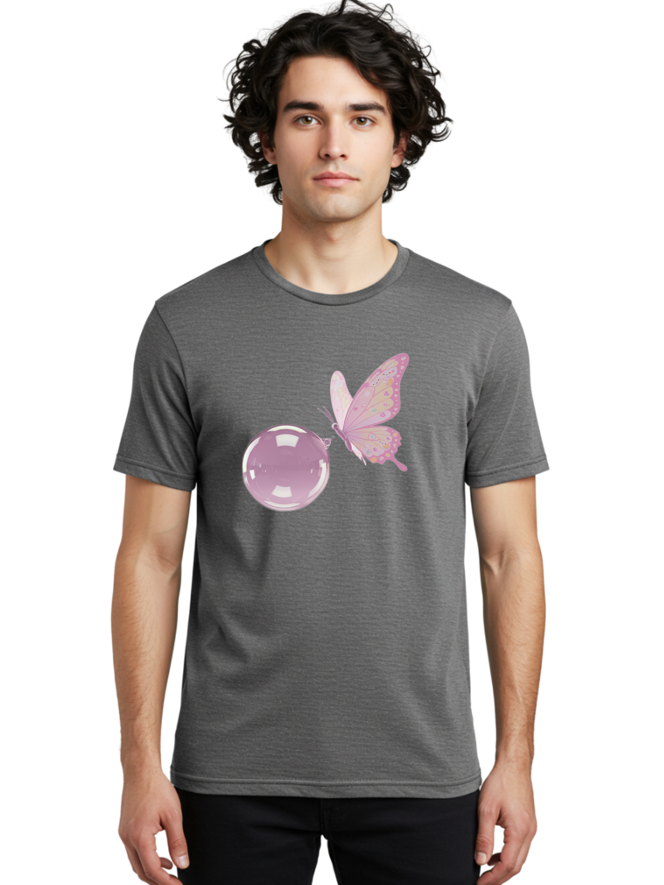 Butterfly-And-Bubble Men'S Graphic Tee, 100% Cotton, Comfortable Casual Summer Wear, Machine Washable, Vintage Camera, Old Camera, Antique Camera, Black Camera, Classic Photography, Photography Equipment, Nostalgic Device, Film Camera, Bal911