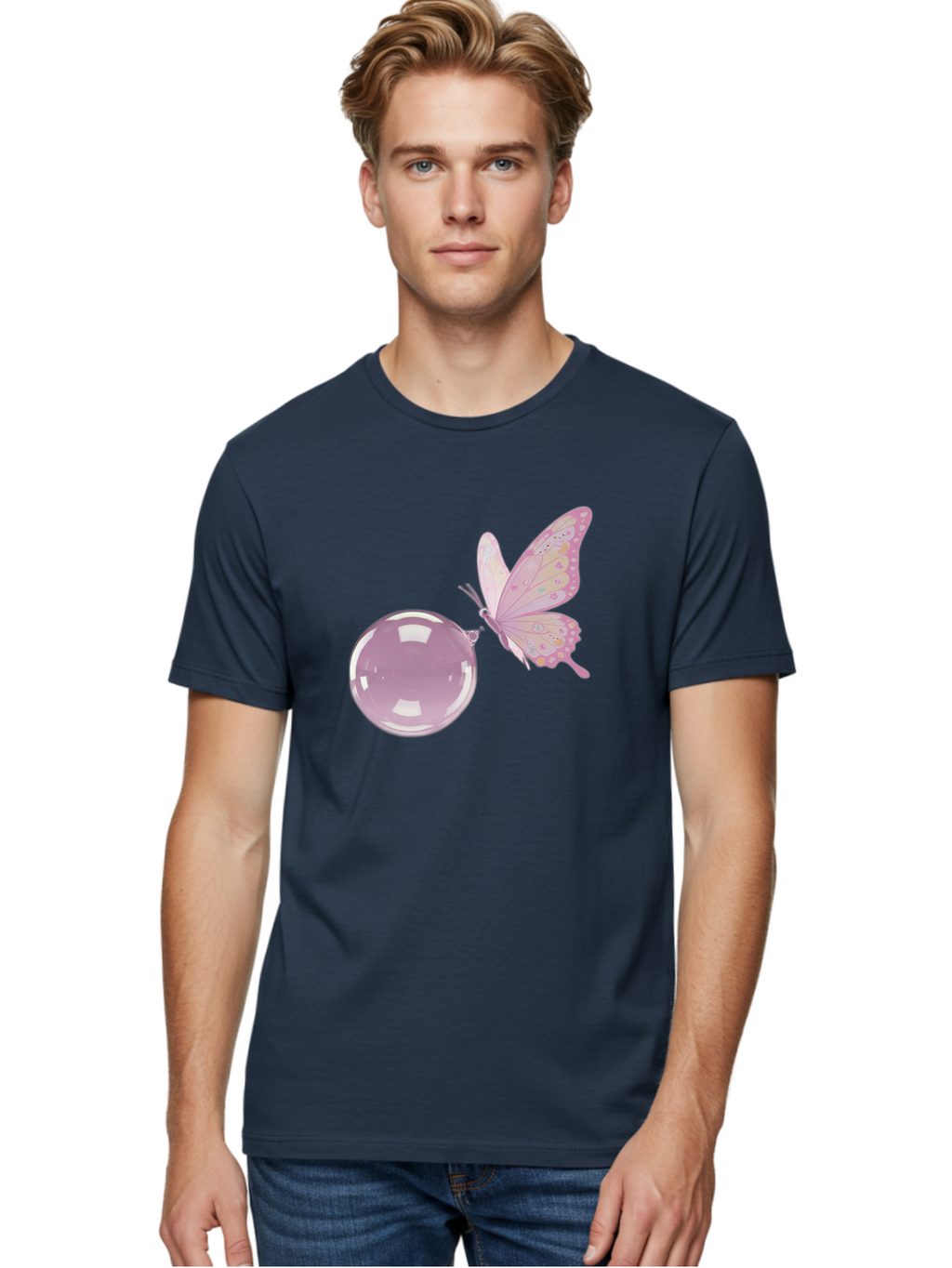 Butterfly-And-Bubble Men'S Graphic Tee, 100% Cotton, Comfortable Casual Summer Wear, Machine Washable, Vintage Camera, Old Camera, Antique Camera, Black Camera, Classic Photography, Photography Equipment, Nostalgic Device, Film Camera, Bal911