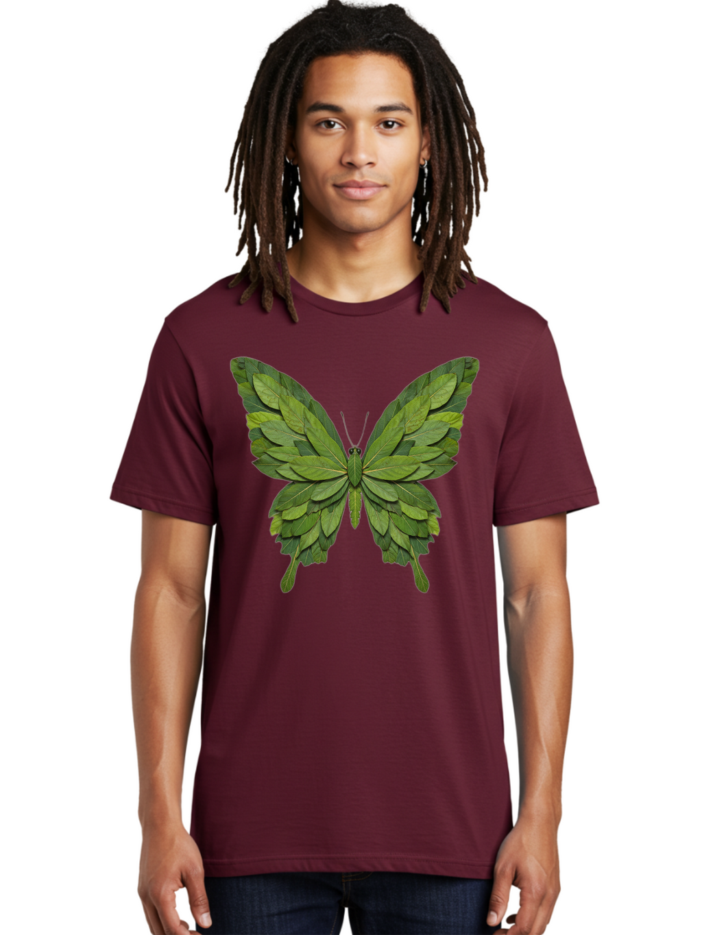 Butterfly-Made-Of-Leaves-2 Men'S Graphic Tee, 100% Cotton, Comfortable Casual Summer Wear, Machine Washable, Vintage Camera, Old Camera, Antique Camera, Black Camera, Classic Photography, Photography Equipment, Nostalgic Device, Film Camera, Bal913