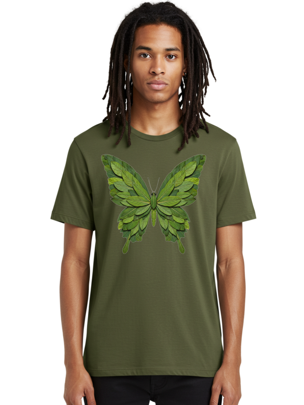Butterfly-Made-Of-Leaves-2 Men'S Graphic Tee, 100% Cotton, Comfortable Casual Summer Wear, Machine Washable, Vintage Camera, Old Camera, Antique Camera, Black Camera, Classic Photography, Photography Equipment, Nostalgic Device, Film Camera, Bal913