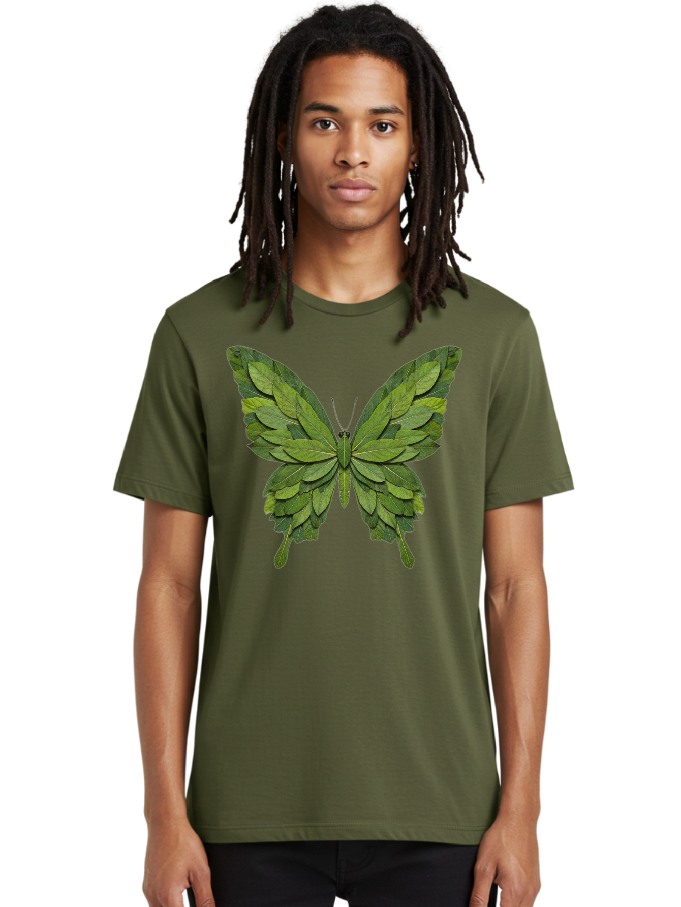 Butterfly-Made-Of-Leaves-2 Men'S Graphic Tee, 100% Cotton, Comfortable Casual Summer Wear, Machine Washable, Vintage Camera, Old Camera, Antique Camera, Black Camera, Classic Photography, Photography Equipment, Nostalgic Device, Film Camera, Bal913