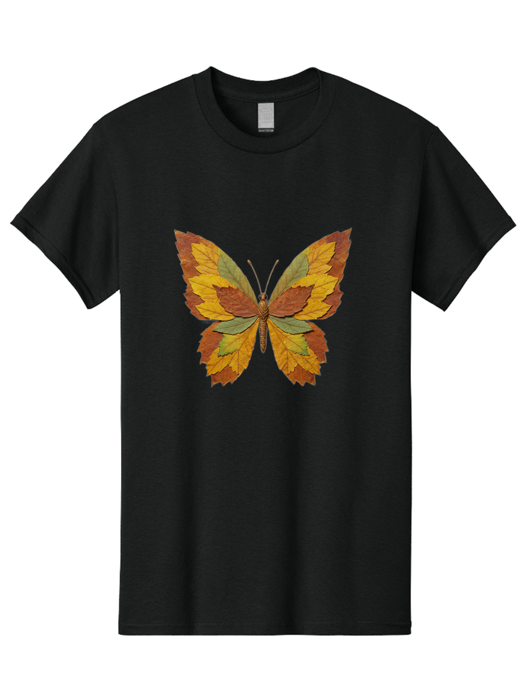Butterfly-Made-Of-Leaves Men'S Graphic Tee, 100% Cotton, Comfortable Casual Summer Wear, Machine Washable, Vintage Camera, Old Camera, Antique Camera, Black Camera, Classic Photography, Photography Equipment, Nostalgic Device, Film Camera, Bal914