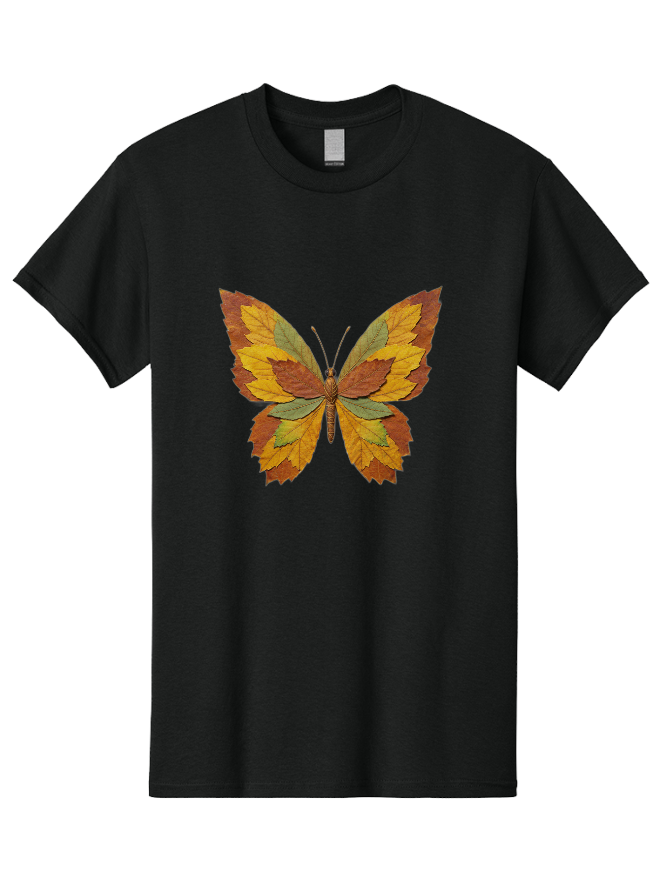 Butterfly-Made-Of-Leaves Men'S Graphic Tee, 100% Cotton, Comfortable Casual Summer Wear, Machine Washable, Vintage Camera, Old Camera, Antique Camera, Black Camera, Classic Photography, Photography Equipment, Nostalgic Device, Film Camera, Bal914