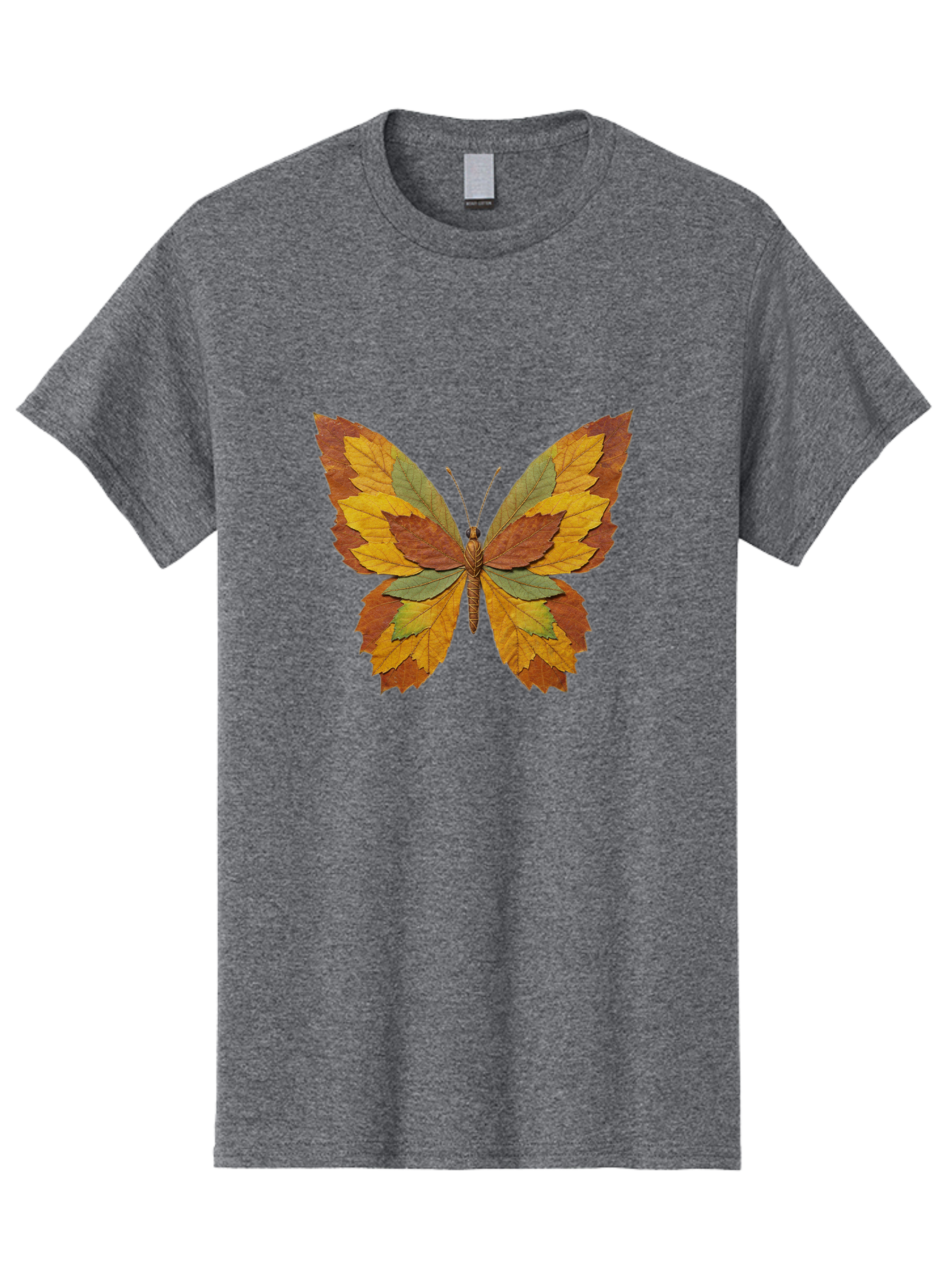 Butterfly-Made-Of-Leaves Men'S Graphic Tee, 100% Cotton, Comfortable Casual Summer Wear, Machine Washable, Vintage Camera, Old Camera, Antique Camera, Black Camera, Classic Photography, Photography Equipment, Nostalgic Device, Film Camera, Bal914