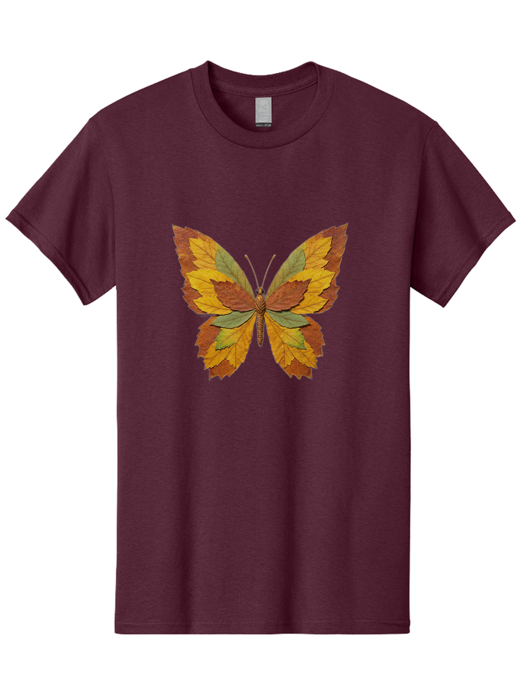 Butterfly-Made-Of-Leaves Men'S Graphic Tee, 100% Cotton, Comfortable Casual Summer Wear, Machine Washable, Vintage Camera, Old Camera, Antique Camera, Black Camera, Classic Photography, Photography Equipment, Nostalgic Device, Film Camera, Bal914