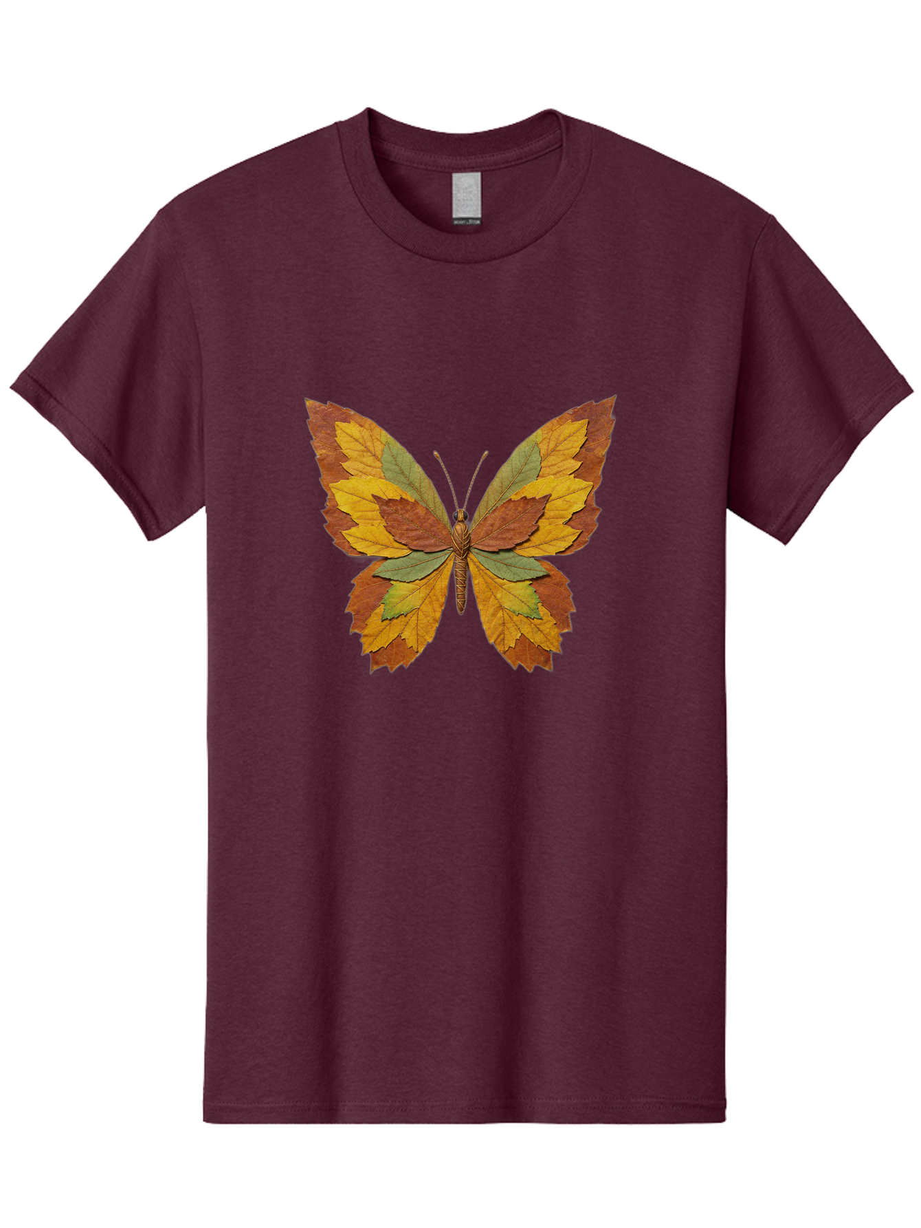 Butterfly-Made-Of-Leaves Men'S Graphic Tee, 100% Cotton, Comfortable Casual Summer Wear, Machine Washable, Vintage Camera, Old Camera, Antique Camera, Black Camera, Classic Photography, Photography Equipment, Nostalgic Device, Film Camera, Bal914