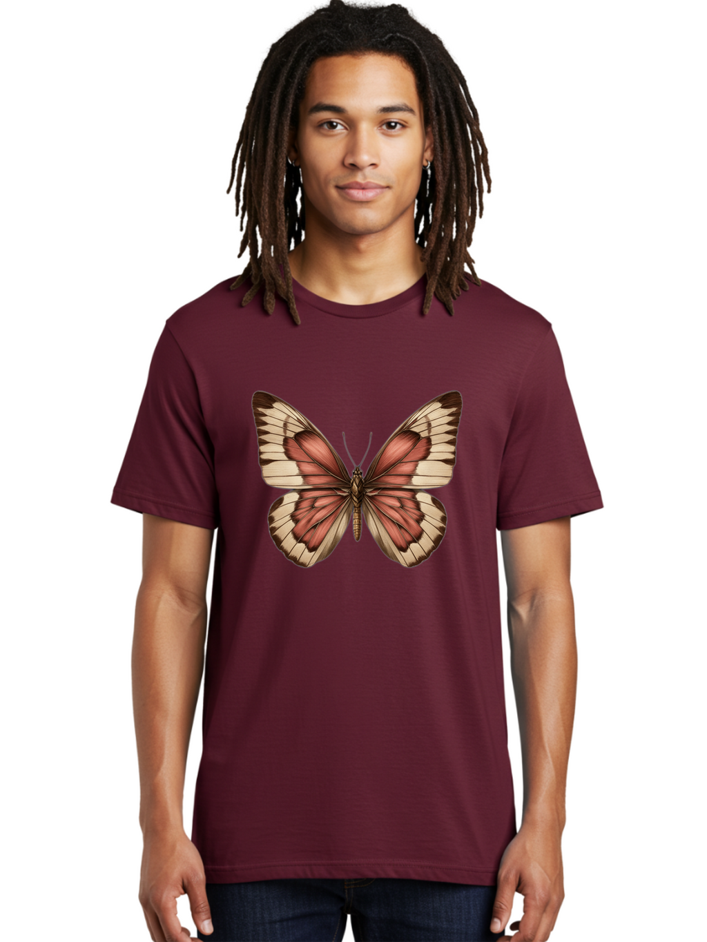 Butterfly Men'S Graphic Tee, 100% Cotton, Comfortable Casual Summer Wear, Machine Washable, Vintage Camera, Old Camera, Antique Camera, Black Camera, Classic Photography, Photography Equipment, Nostalgic Device, Film Camera, Camera Art Bal915