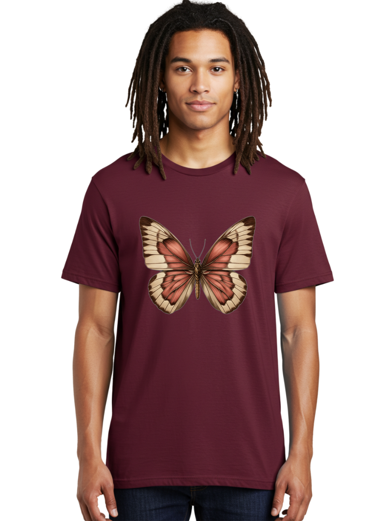 Butterfly Men'S Graphic Tee, 100% Cotton, Comfortable Casual Summer Wear, Machine Washable, Vintage Camera, Old Camera, Antique Camera, Black Camera, Classic Photography, Photography Equipment, Nostalgic Device, Film Camera, Camera Art Bal915
