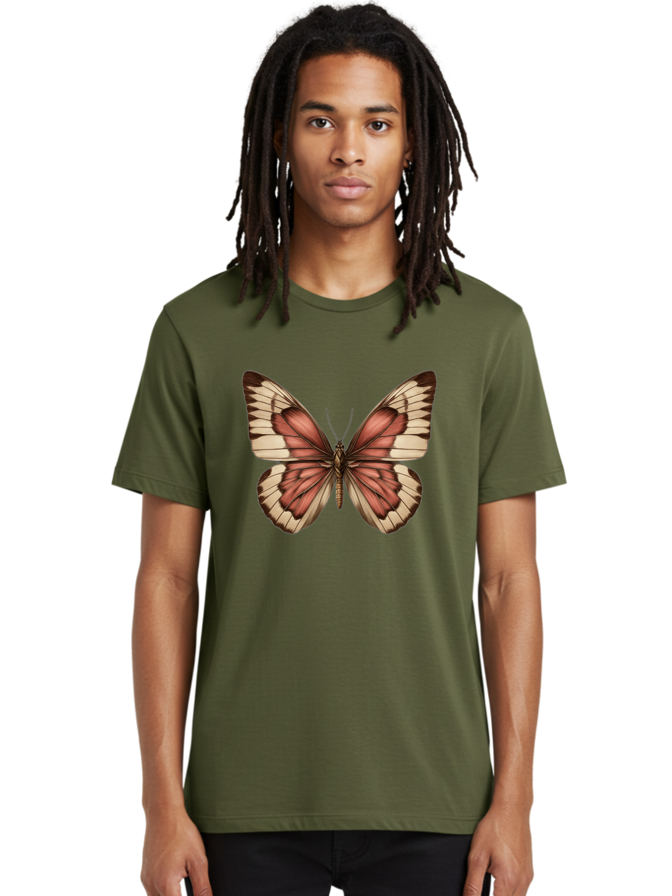 Butterfly Men'S Graphic Tee, 100% Cotton, Comfortable Casual Summer Wear, Machine Washable, Vintage Camera, Old Camera, Antique Camera, Black Camera, Classic Photography, Photography Equipment, Nostalgic Device, Film Camera, Camera Art Bal915