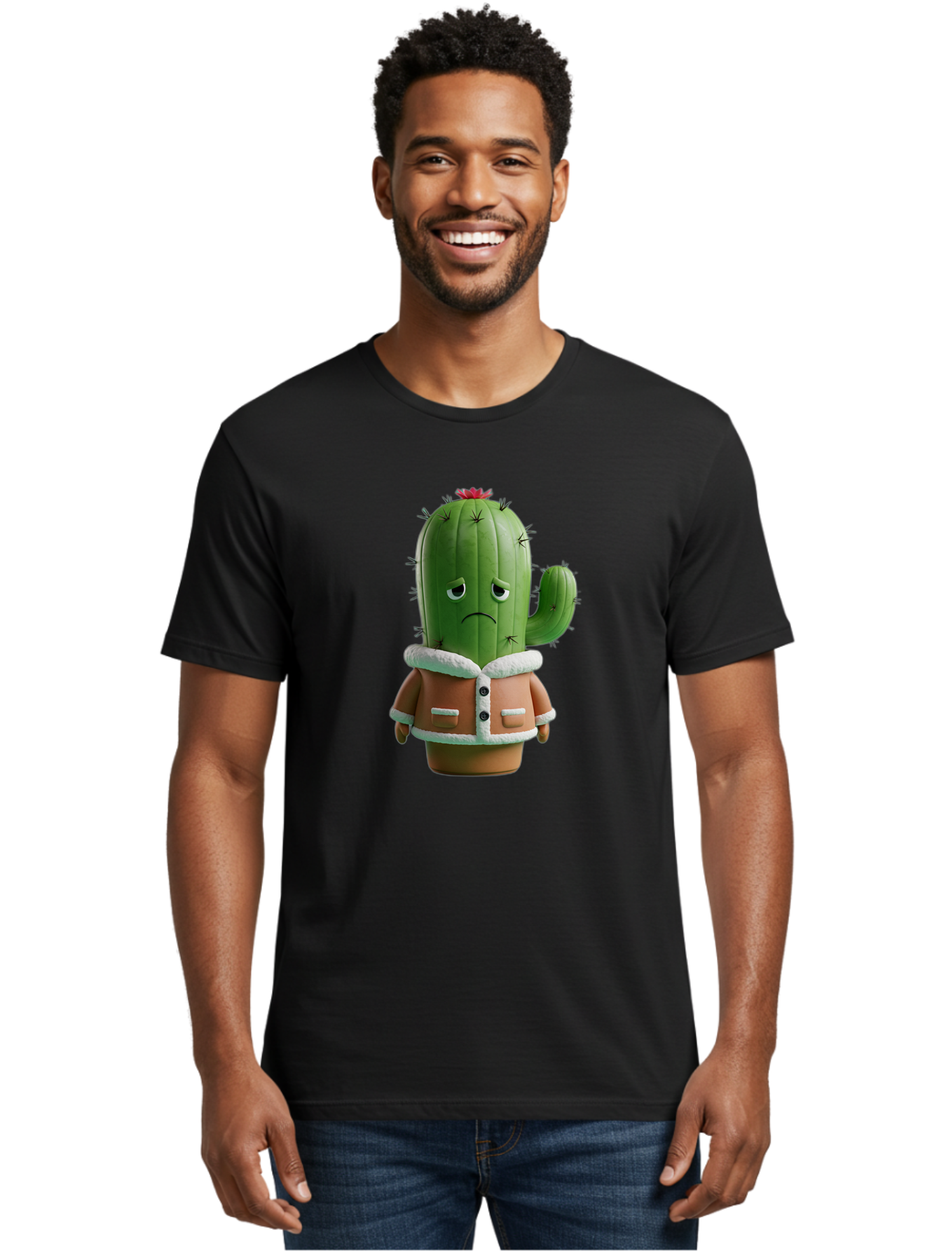 Cactus-Character-1 Men'S Graphic Tee, 100% Cotton, Comfortable Casual Summer Wear, Machine Washable, Vintage Camera, Old Camera, Antique Camera, Black Camera, Classic Photography, Photography Equipment, Nostalgic Device, Film Camera, Bal917