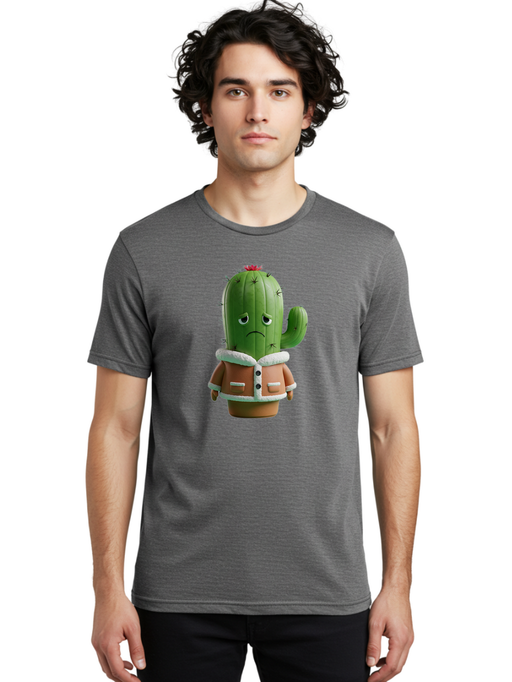 Cactus-Character-1 Men'S Graphic Tee, 100% Cotton, Comfortable Casual Summer Wear, Machine Washable, Vintage Camera, Old Camera, Antique Camera, Black Camera, Classic Photography, Photography Equipment, Nostalgic Device, Film Camera, Bal917