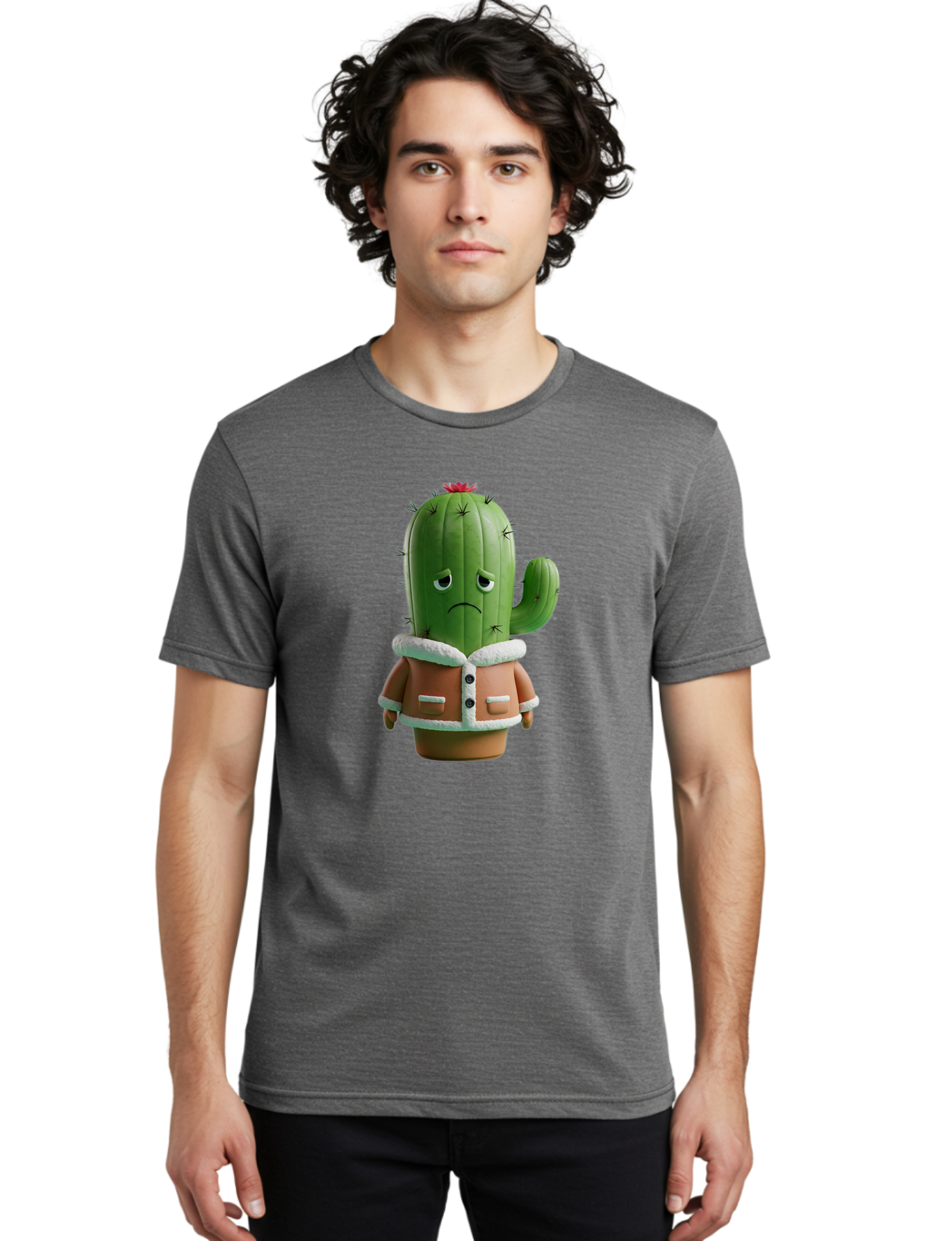 Cactus-Character-1 Men'S Graphic Tee, 100% Cotton, Comfortable Casual Summer Wear, Machine Washable, Vintage Camera, Old Camera, Antique Camera, Black Camera, Classic Photography, Photography Equipment, Nostalgic Device, Film Camera, Bal917
