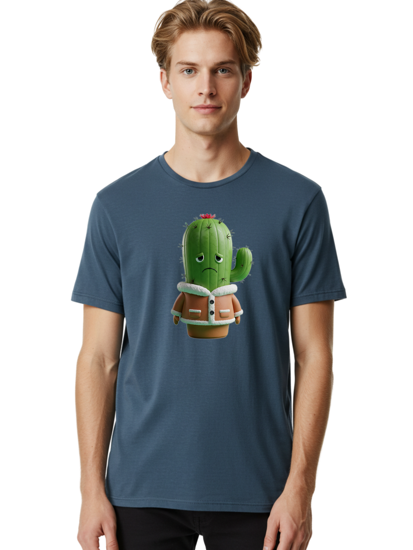 Cactus-Character-1 Men'S Graphic Tee, 100% Cotton, Comfortable Casual Summer Wear, Machine Washable, Vintage Camera, Old Camera, Antique Camera, Black Camera, Classic Photography, Photography Equipment, Nostalgic Device, Film Camera, Bal917