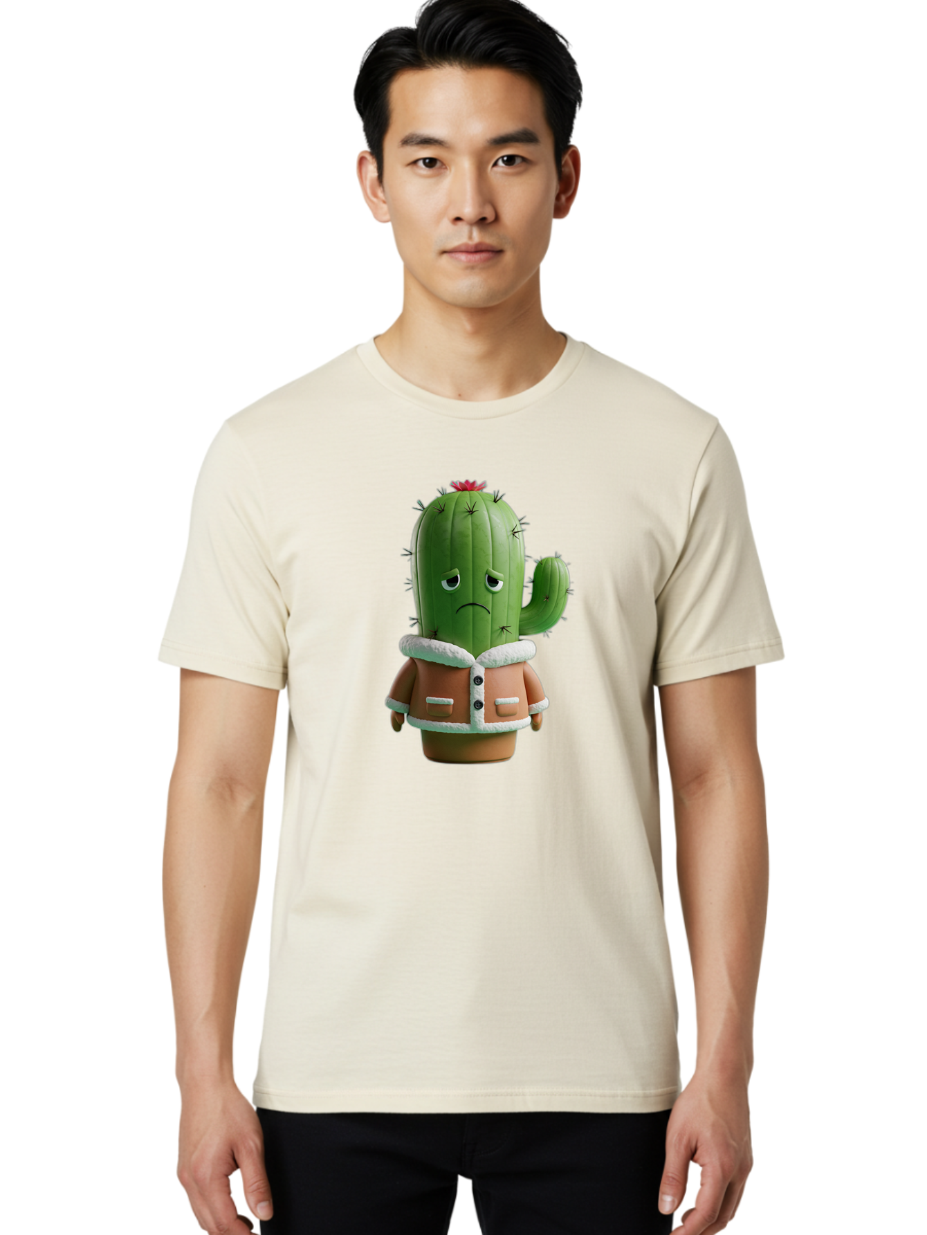 Cactus-Character-1 Men'S Graphic Tee, 100% Cotton, Comfortable Casual Summer Wear, Machine Washable, Vintage Camera, Old Camera, Antique Camera, Black Camera, Classic Photography, Photography Equipment, Nostalgic Device, Film Camera, Bal917
