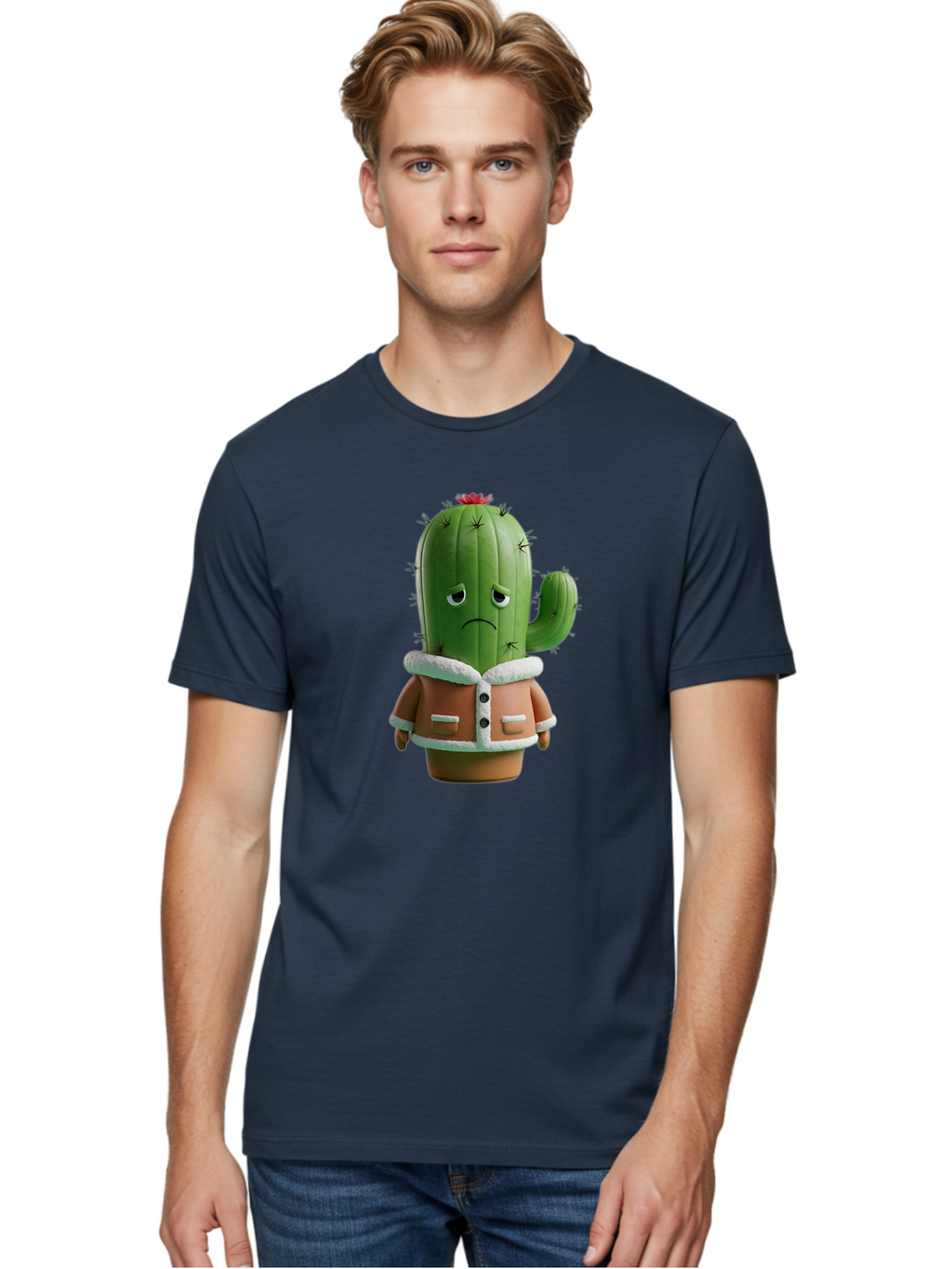 Cactus-Character-1 Men'S Graphic Tee, 100% Cotton, Comfortable Casual Summer Wear, Machine Washable, Vintage Camera, Old Camera, Antique Camera, Black Camera, Classic Photography, Photography Equipment, Nostalgic Device, Film Camera, Bal917