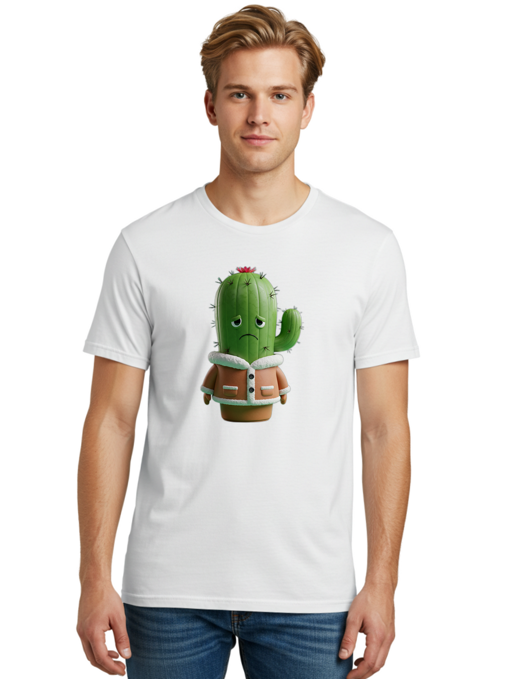 Cactus-Character-1 Men'S Graphic Tee, 100% Cotton, Comfortable Casual Summer Wear, Machine Washable, Vintage Camera, Old Camera, Antique Camera, Black Camera, Classic Photography, Photography Equipment, Nostalgic Device, Film Camera, Bal917