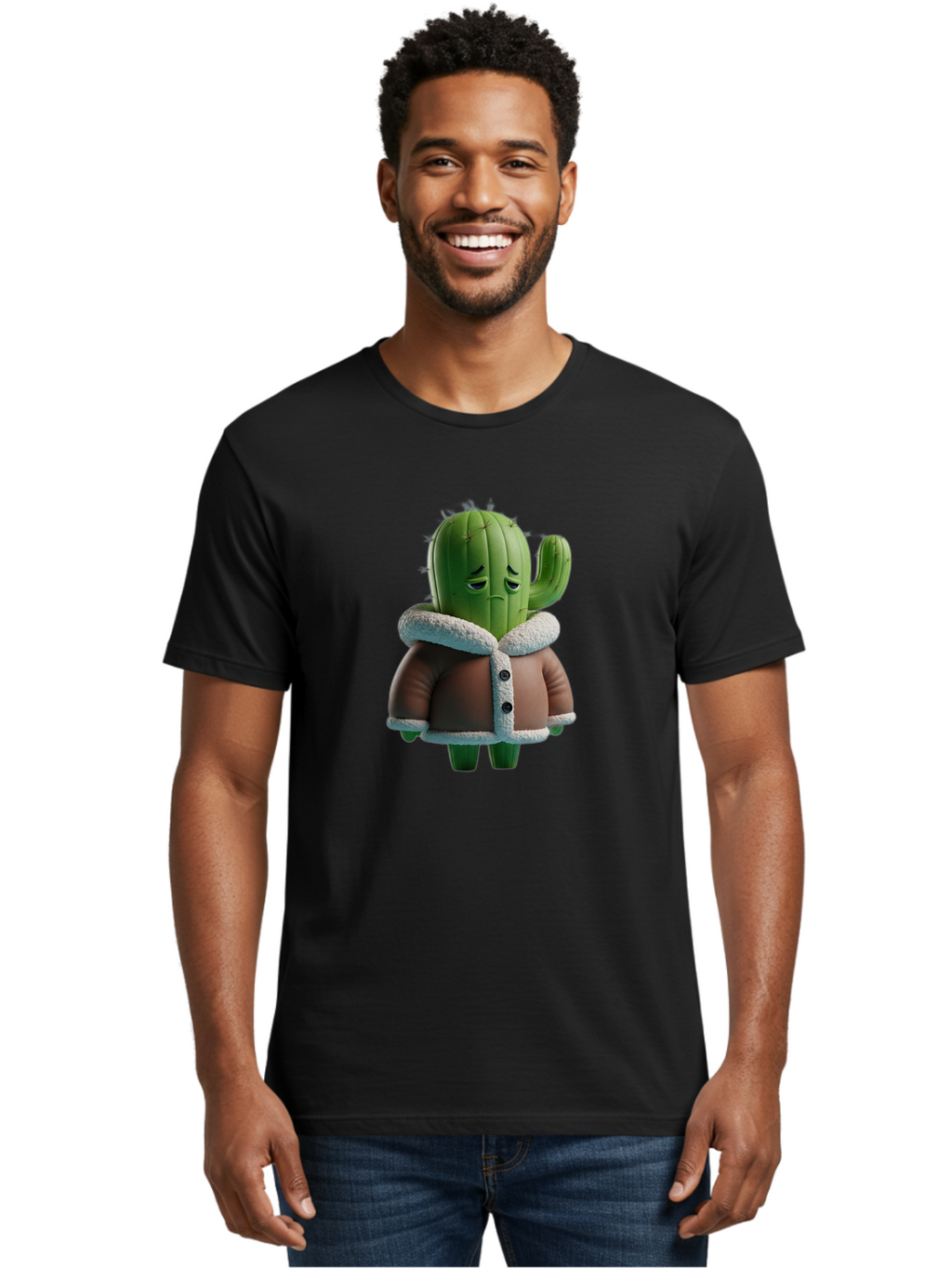 Cactus-Character Men'S Graphic Tee, 100% Cotton, Comfortable Casual Summer Wear, Machine Washable, Vintage Camera, Old Camera, Antique Camera, Black Camera, Classic Photography, Photography Equipment, Nostalgic Device, Film Camera, Camera Art Bal918