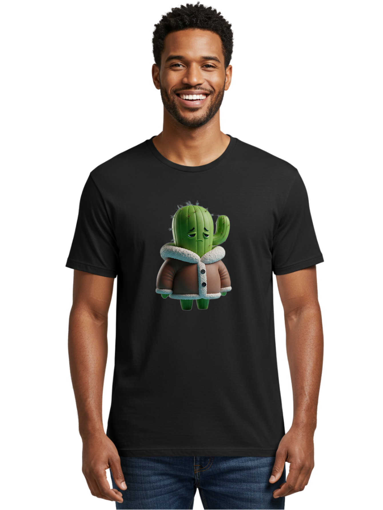 Cactus-Character Men'S Graphic Tee, 100% Cotton, Comfortable Casual Summer Wear, Machine Washable, Vintage Camera, Old Camera, Antique Camera, Black Camera, Classic Photography, Photography Equipment, Nostalgic Device, Film Camera, Camera Art Bal918