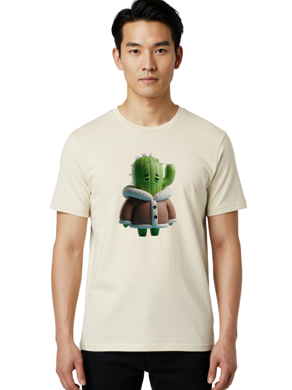 Cactus-Character Men'S Graphic Tee, 100% Cotton, Comfortable Casual Summer Wear, Machine Washable, Vintage Camera, Old Camera, Antique Camera, Black Camera, Classic Photography, Photography Equipment, Nostalgic Device, Film Camera, Camera Art Bal918