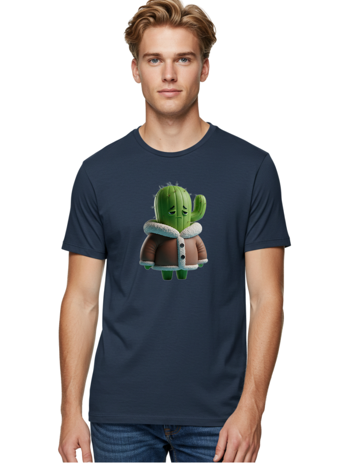 Cactus-Character Men'S Graphic Tee, 100% Cotton, Comfortable Casual Summer Wear, Machine Washable, Vintage Camera, Old Camera, Antique Camera, Black Camera, Classic Photography, Photography Equipment, Nostalgic Device, Film Camera, Camera Art Bal918