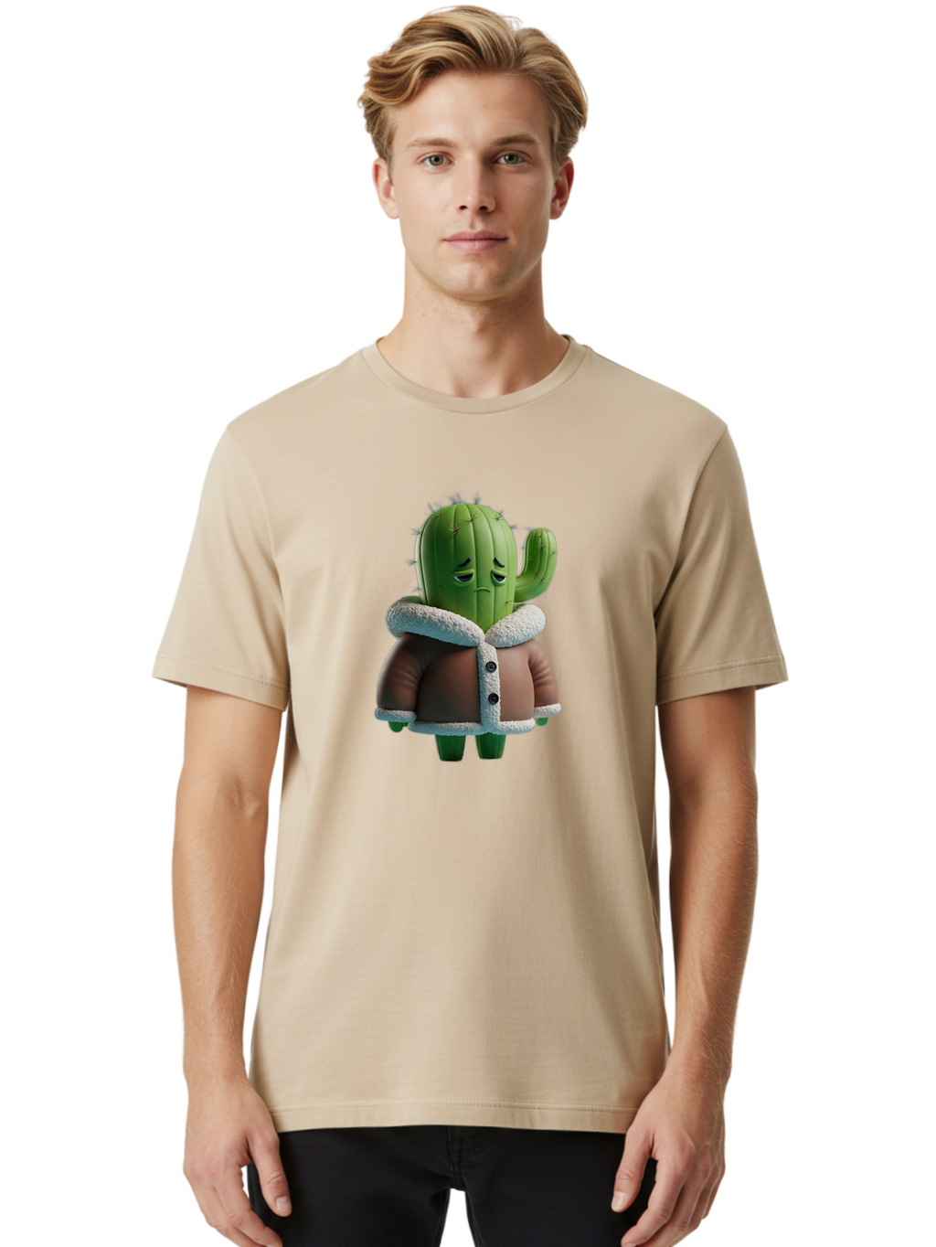 Cactus-Character Men'S Graphic Tee, 100% Cotton, Comfortable Casual Summer Wear, Machine Washable, Vintage Camera, Old Camera, Antique Camera, Black Camera, Classic Photography, Photography Equipment, Nostalgic Device, Film Camera, Camera Art Bal918