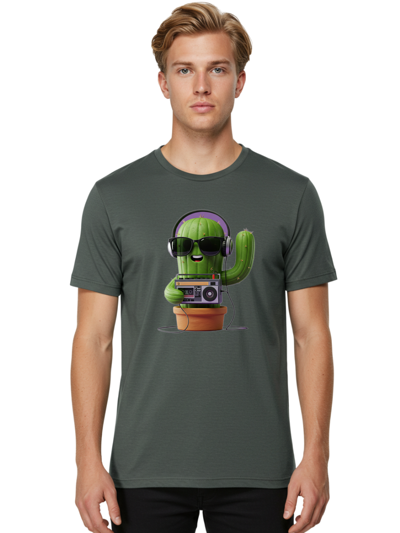 Cactus-Dj Men'S Graphic Tee, 100% Cotton, Comfortable Casual Summer Wear, Machine Washable, Vintage Camera, Old Camera, Antique Camera, Black Camera, Classic Photography, Photography Equipment, Nostalgic Device, Film Camera, Camera Art Bal919