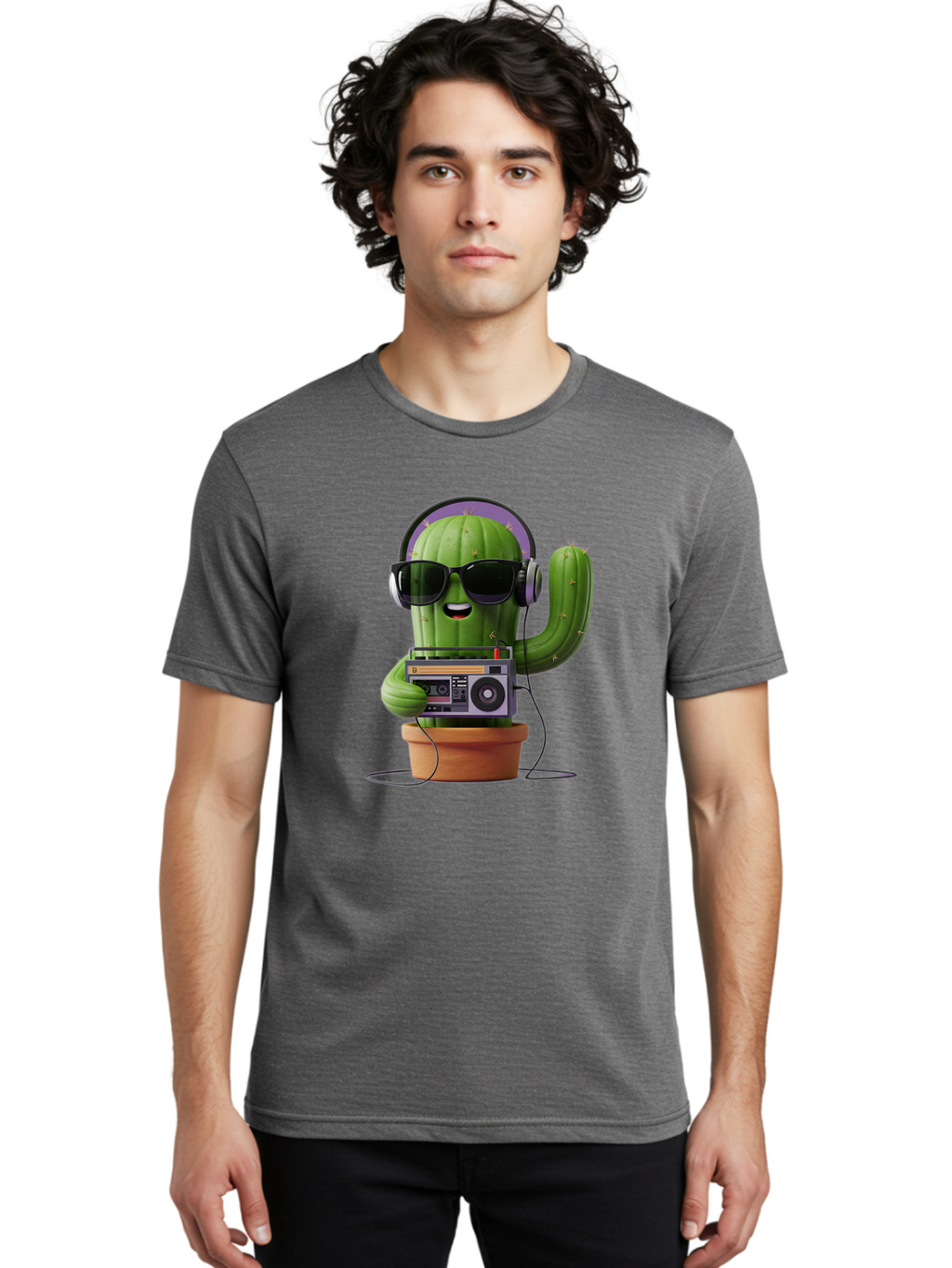 Cactus-Dj Men'S Graphic Tee, 100% Cotton, Comfortable Casual Summer Wear, Machine Washable, Vintage Camera, Old Camera, Antique Camera, Black Camera, Classic Photography, Photography Equipment, Nostalgic Device, Film Camera, Camera Art Bal919