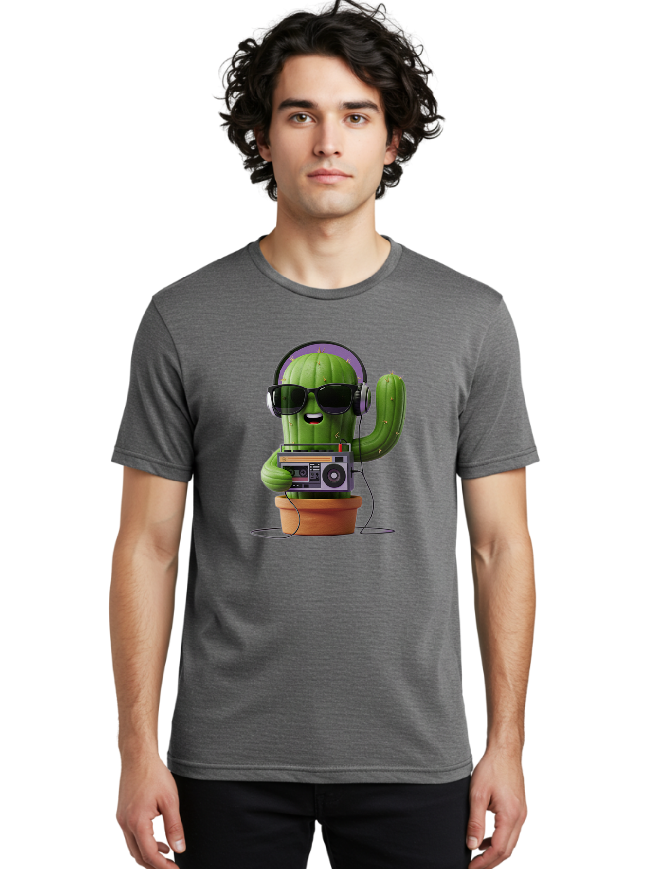 Cactus-Dj Men'S Graphic Tee, 100% Cotton, Comfortable Casual Summer Wear, Machine Washable, Vintage Camera, Old Camera, Antique Camera, Black Camera, Classic Photography, Photography Equipment, Nostalgic Device, Film Camera, Camera Art Bal919