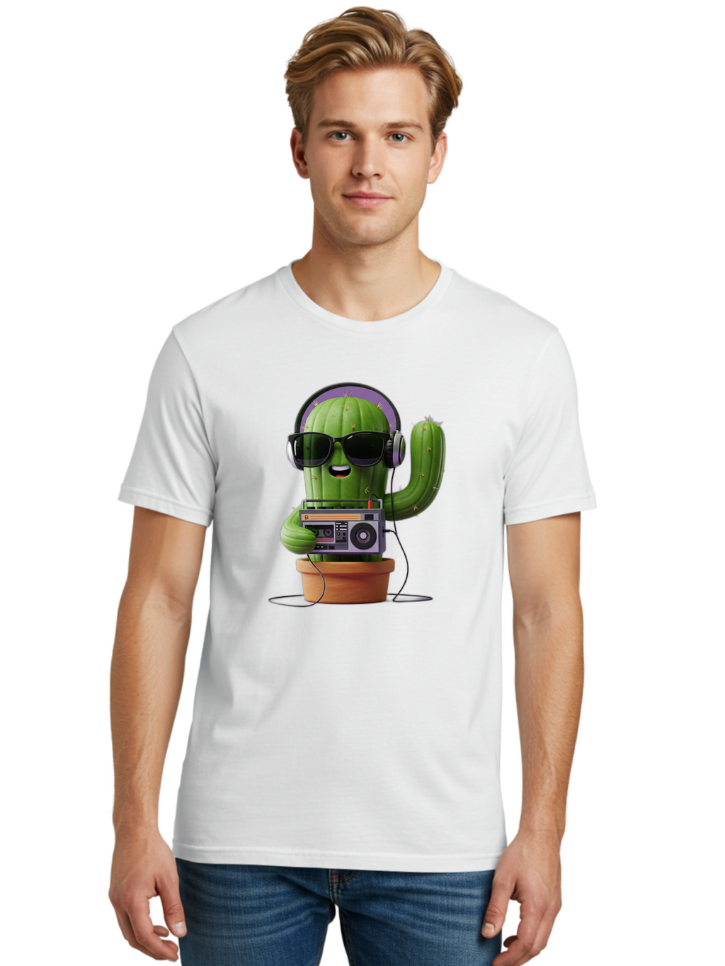 Cactus-Dj Men'S Graphic Tee, 100% Cotton, Comfortable Casual Summer Wear, Machine Washable, Vintage Camera, Old Camera, Antique Camera, Black Camera, Classic Photography, Photography Equipment, Nostalgic Device, Film Camera, Camera Art Bal919