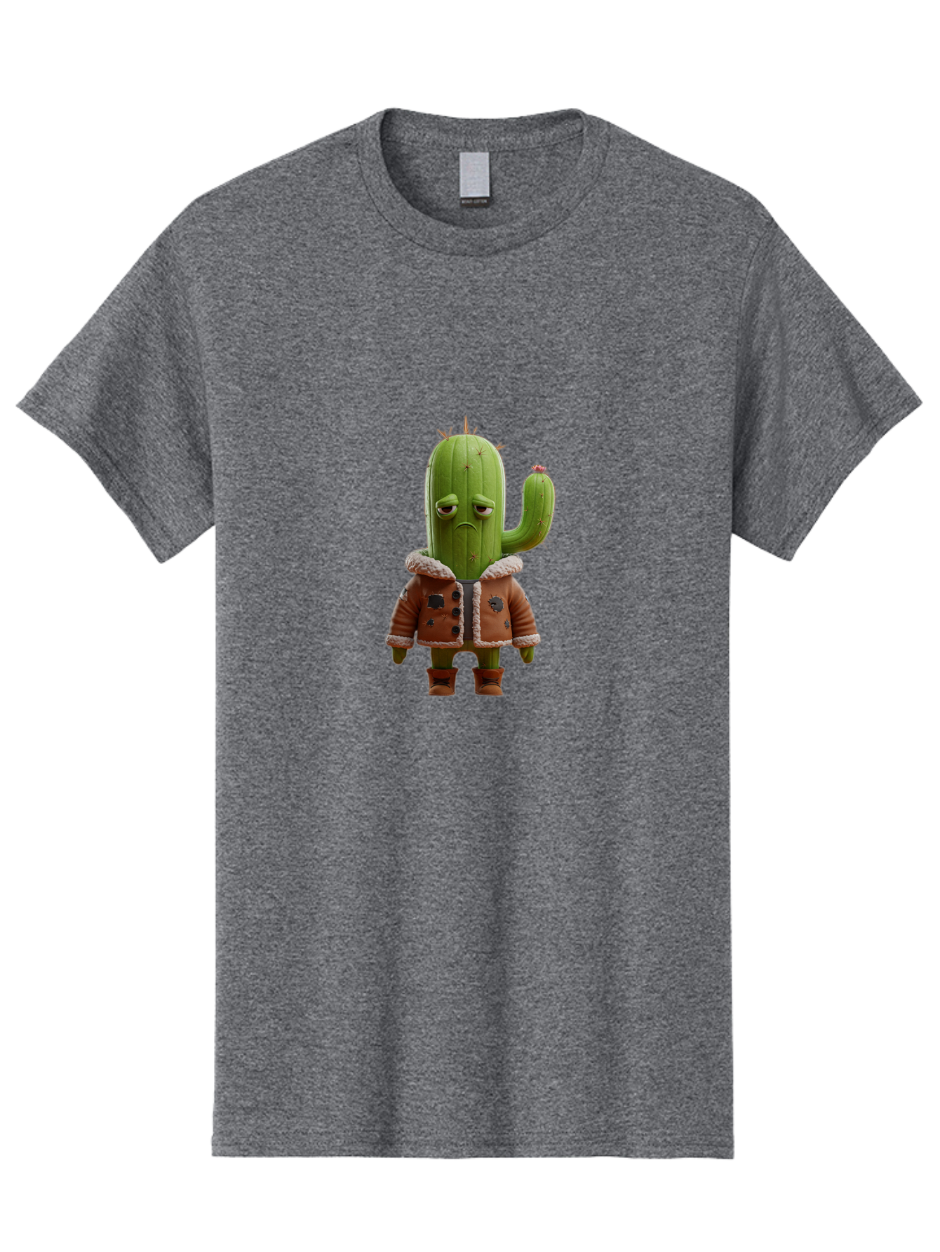 Cactus-In-Aviator-Jacket Men'S Graphic Tee, 100% Cotton, Comfortable Casual Summer Wear, Machine Washable, Vintage Camera, Old Camera, Antique Camera, Black Camera, Classic Photography, Photography Equipment, Nostalgic Device, Film Camera, Bal920