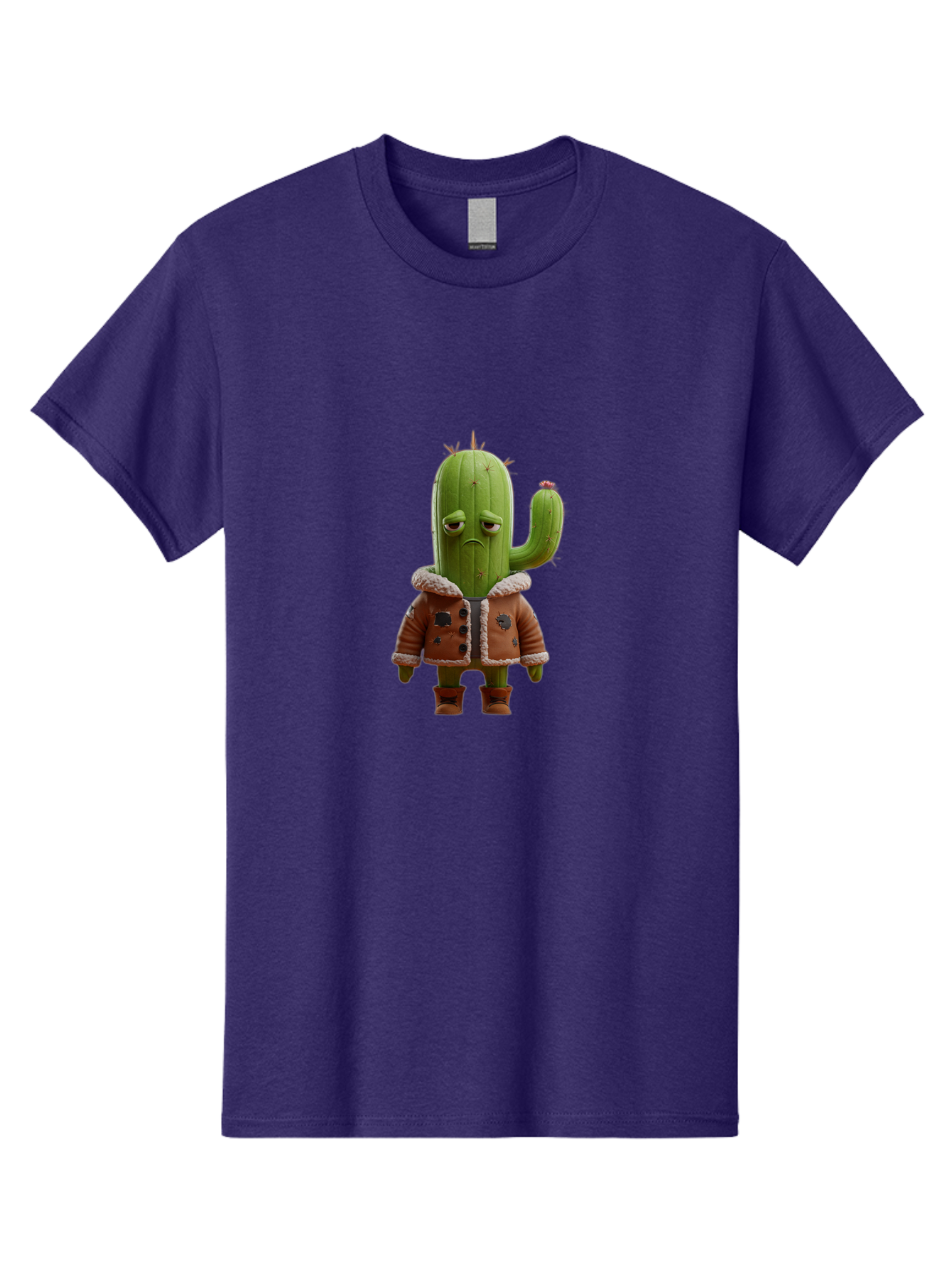 Cactus-In-Aviator-Jacket Men'S Graphic Tee, 100% Cotton, Comfortable Casual Summer Wear, Machine Washable, Vintage Camera, Old Camera, Antique Camera, Black Camera, Classic Photography, Photography Equipment, Nostalgic Device, Film Camera, Bal920