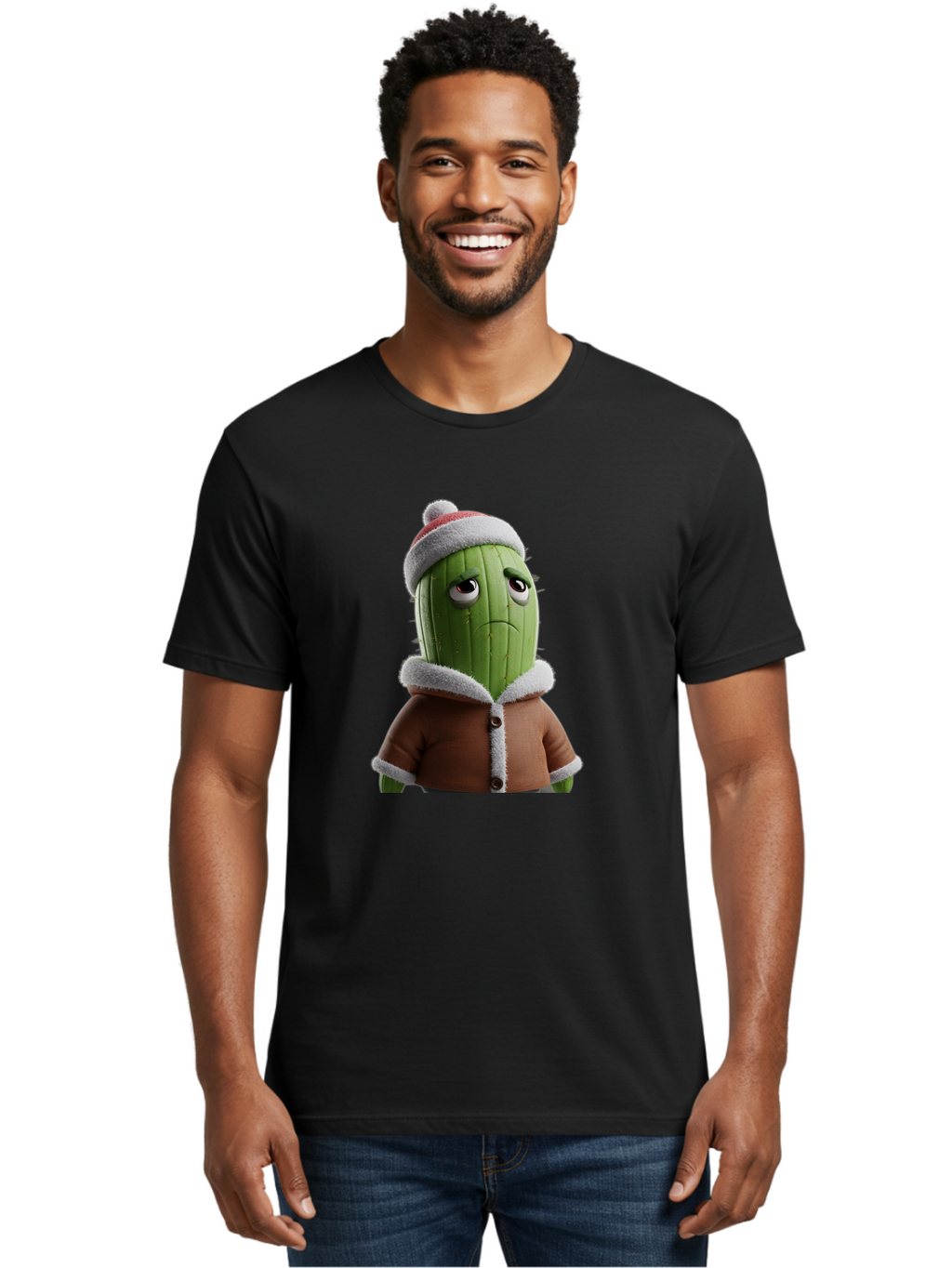 Cactus-In-Winter-Clothes Men'S Graphic Tee, 100% Cotton, Comfortable Casual Summer Wear, Machine Washable, Vintage Camera, Old Camera, Antique Camera, Black Camera, Classic Photography, Photography Equipment, Nostalgic Device, Film Camera, Bal922
