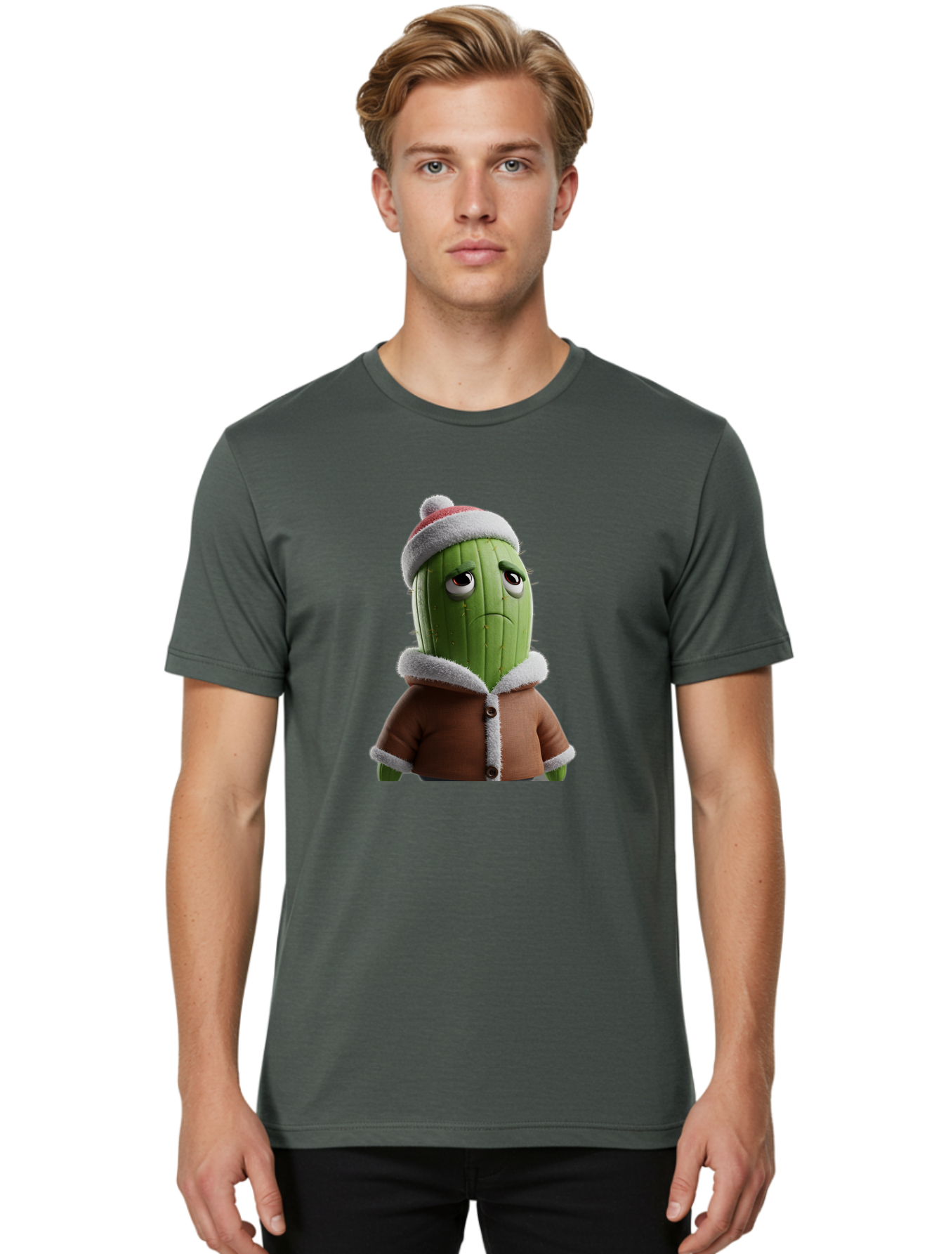 Cactus-In-Winter-Clothes Men'S Graphic Tee, 100% Cotton, Comfortable Casual Summer Wear, Machine Washable, Vintage Camera, Old Camera, Antique Camera, Black Camera, Classic Photography, Photography Equipment, Nostalgic Device, Film Camera, Bal922
