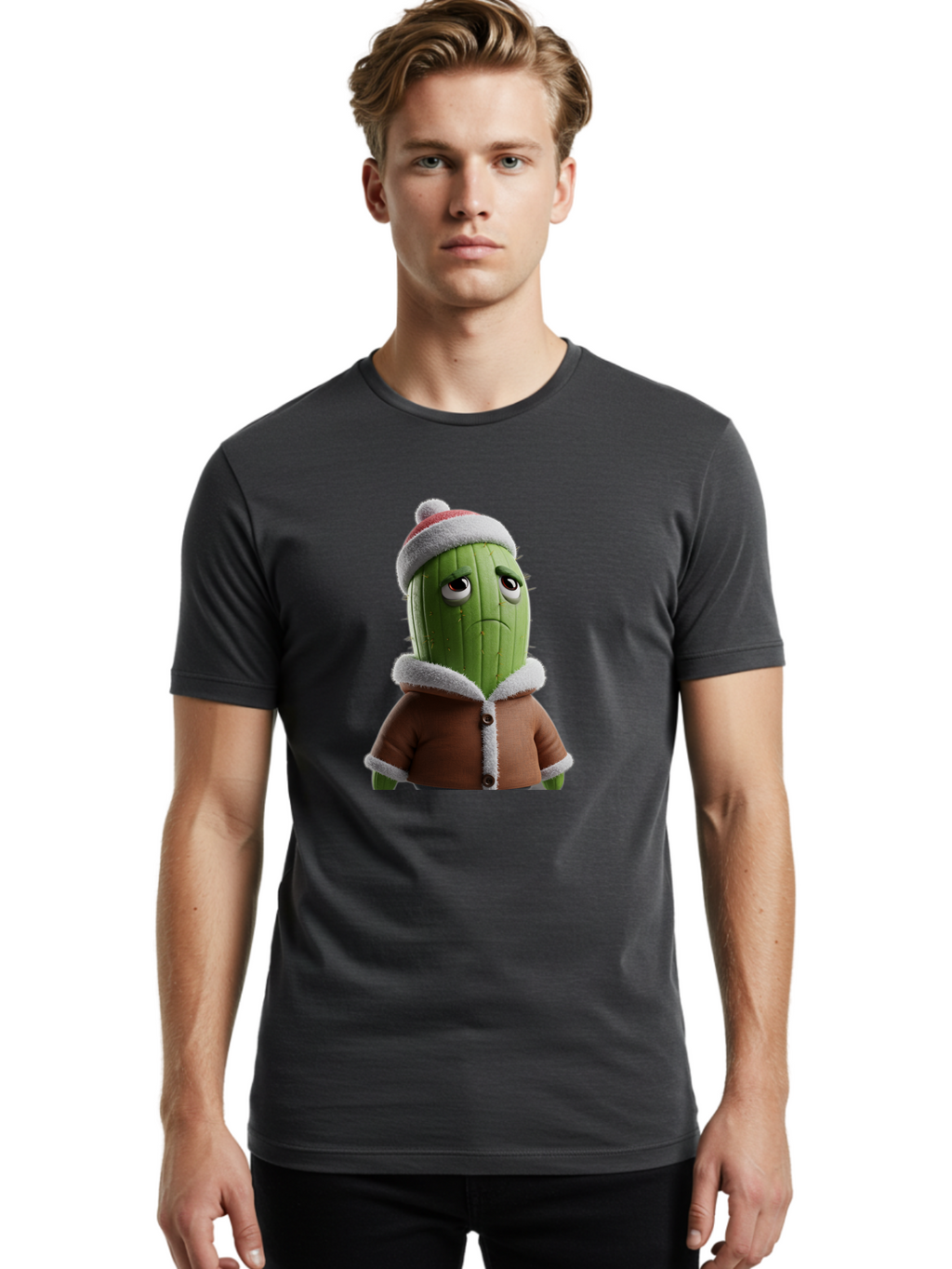 Cactus-In-Winter-Clothes Men'S Graphic Tee, 100% Cotton, Comfortable Casual Summer Wear, Machine Washable, Vintage Camera, Old Camera, Antique Camera, Black Camera, Classic Photography, Photography Equipment, Nostalgic Device, Film Camera, Bal922