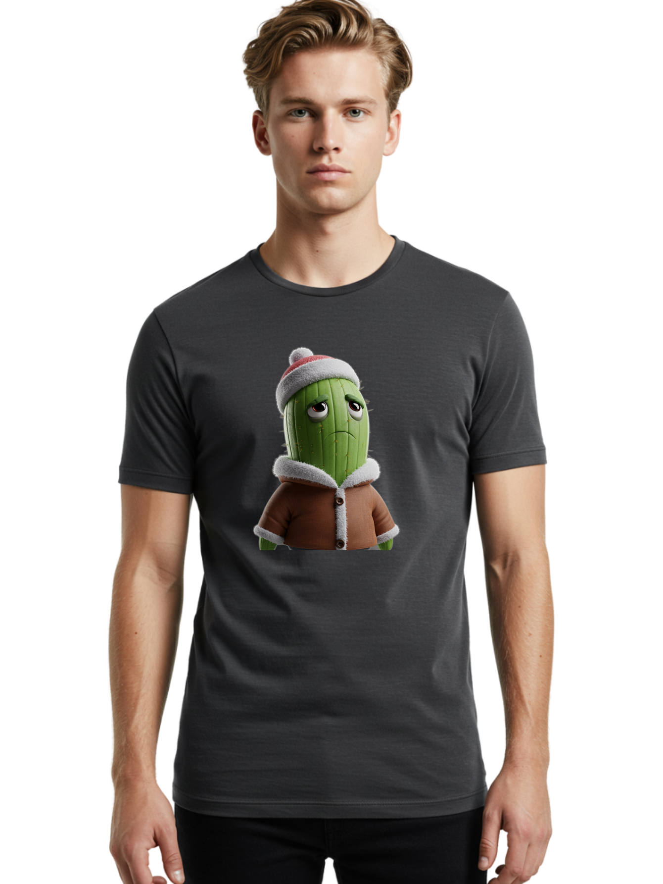 Cactus-In-Winter-Clothes Men'S Graphic Tee, 100% Cotton, Comfortable Casual Summer Wear, Machine Washable, Vintage Camera, Old Camera, Antique Camera, Black Camera, Classic Photography, Photography Equipment, Nostalgic Device, Film Camera, Bal922