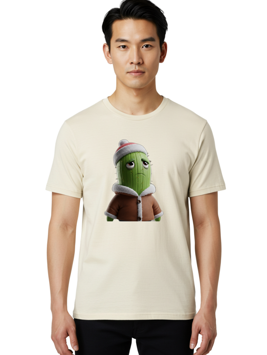 Cactus-In-Winter-Clothes Men'S Graphic Tee, 100% Cotton, Comfortable Casual Summer Wear, Machine Washable, Vintage Camera, Old Camera, Antique Camera, Black Camera, Classic Photography, Photography Equipment, Nostalgic Device, Film Camera, Bal922