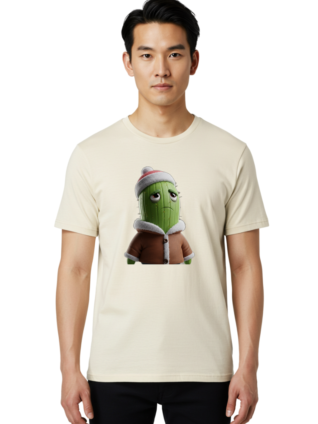 Cactus-In-Winter-Clothes Men'S Graphic Tee, 100% Cotton, Comfortable Casual Summer Wear, Machine Washable, Vintage Camera, Old Camera, Antique Camera, Black Camera, Classic Photography, Photography Equipment, Nostalgic Device, Film Camera, Bal922