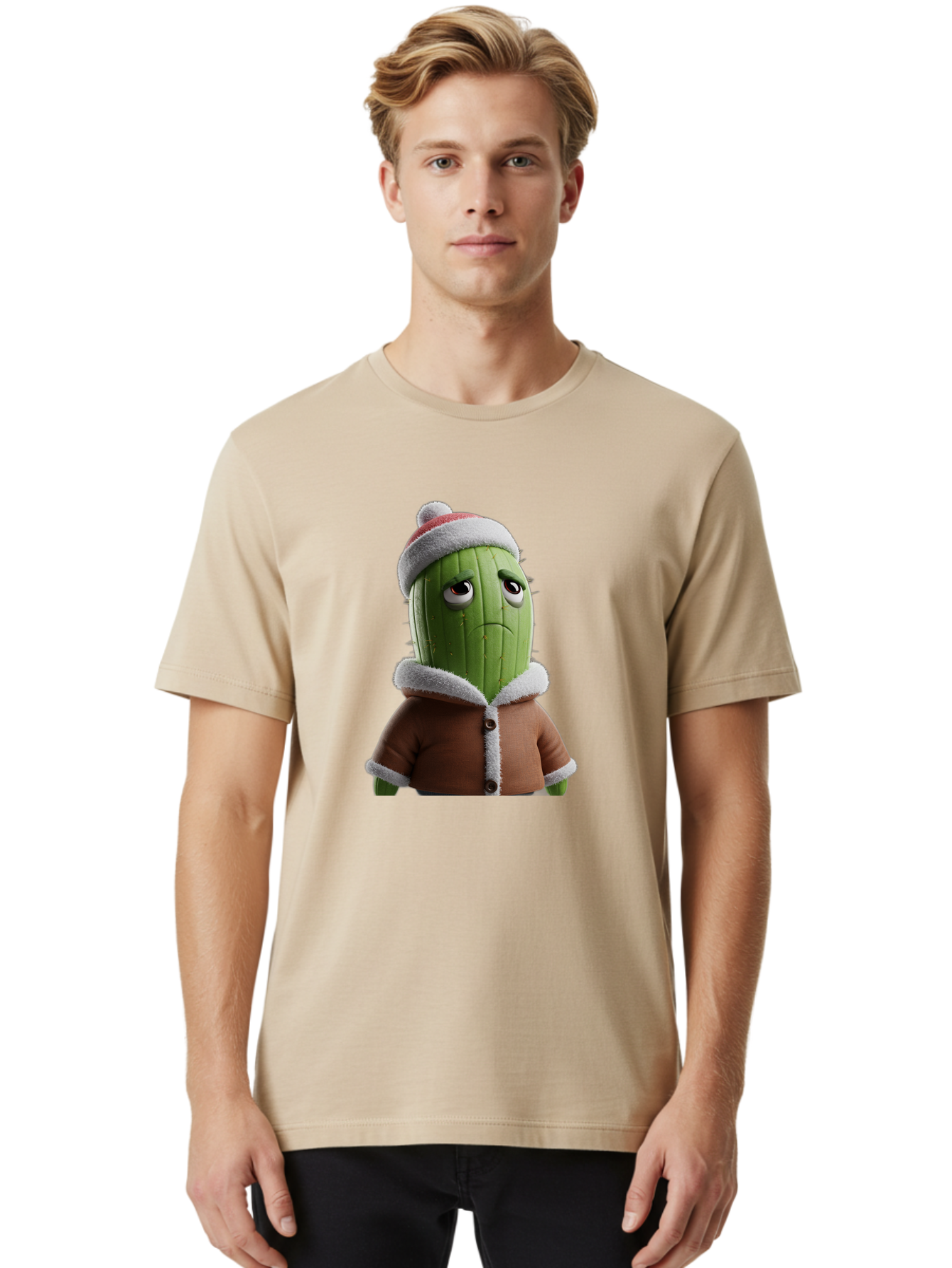 Cactus-In-Winter-Clothes Men'S Graphic Tee, 100% Cotton, Comfortable Casual Summer Wear, Machine Washable, Vintage Camera, Old Camera, Antique Camera, Black Camera, Classic Photography, Photography Equipment, Nostalgic Device, Film Camera, Bal922