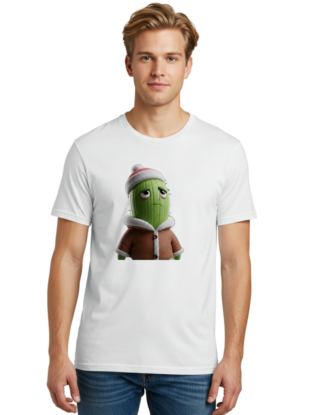 Cactus-In-Winter-Clothes Men'S Graphic Tee, 100% Cotton, Comfortable Casual Summer Wear, Machine Washable, Vintage Camera, Old Camera, Antique Camera, Black Camera, Classic Photography, Photography Equipment, Nostalgic Device, Film Camera, Bal922