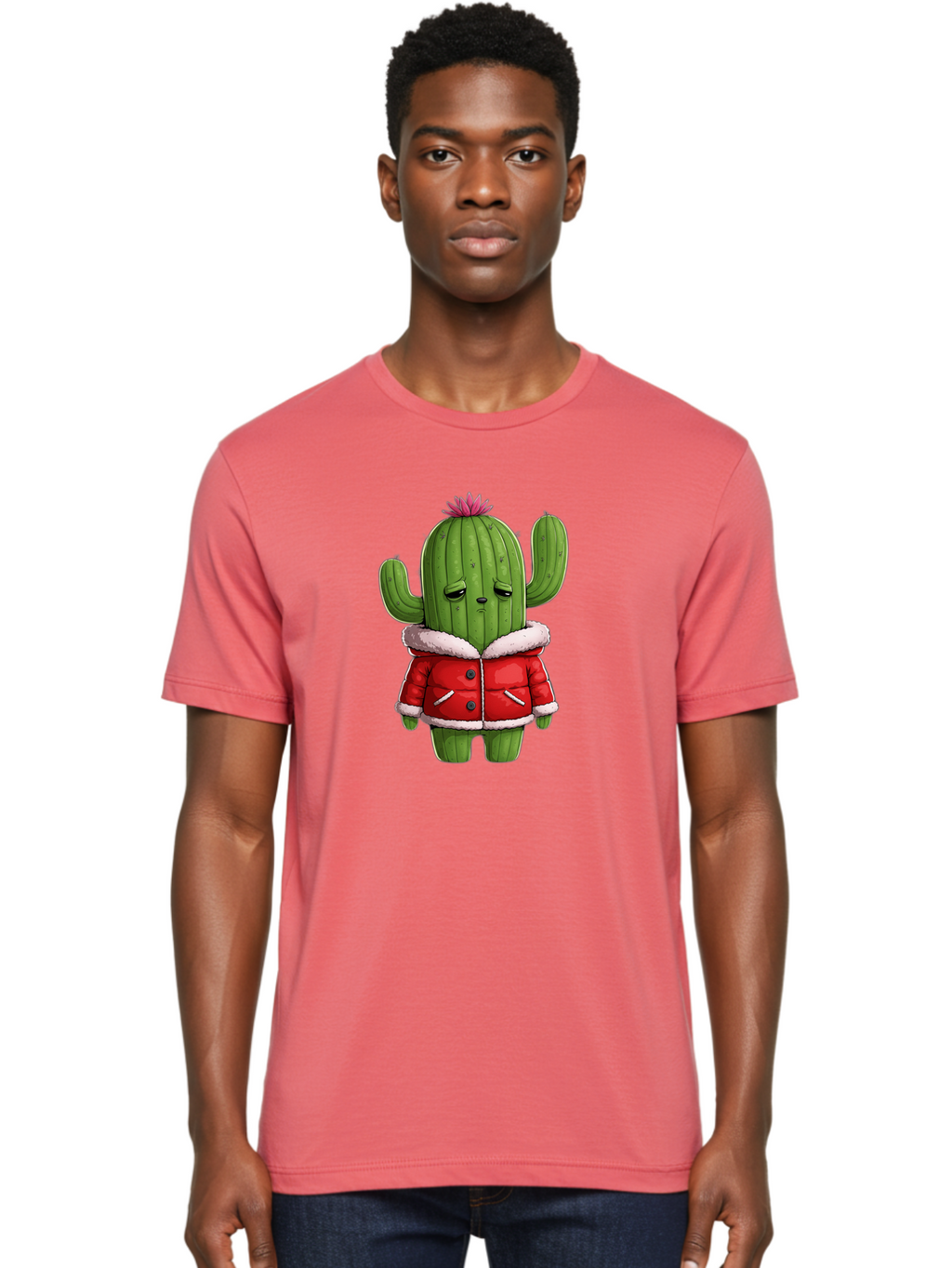 Cactus-In-Winter-Coat Men'S Graphic Tee, 100% Cotton, Comfortable Casual Summer Wear, Machine Washable, Vintage Camera, Old Camera, Antique Camera, Black Camera, Classic Photography, Photography Equipment, Nostalgic Device, Film Camera, Bal923