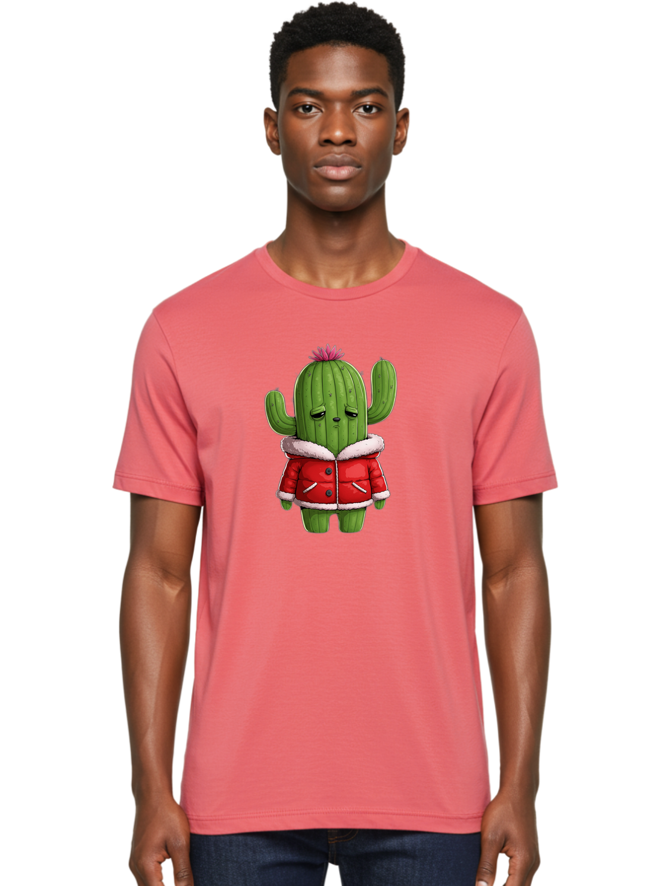 Cactus-In-Winter-Coat Men'S Graphic Tee, 100% Cotton, Comfortable Casual Summer Wear, Machine Washable, Vintage Camera, Old Camera, Antique Camera, Black Camera, Classic Photography, Photography Equipment, Nostalgic Device, Film Camera, Bal923