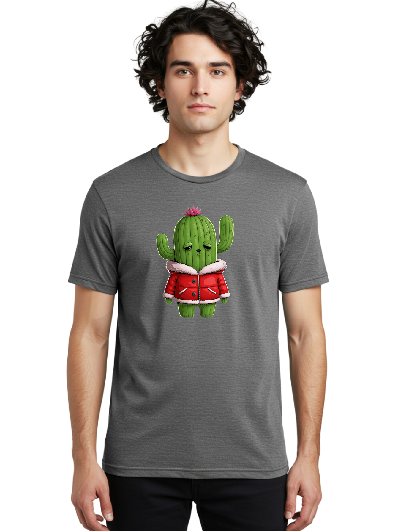 Cactus-In-Winter-Coat Men'S Graphic Tee, 100% Cotton, Comfortable Casual Summer Wear, Machine Washable, Vintage Camera, Old Camera, Antique Camera, Black Camera, Classic Photography, Photography Equipment, Nostalgic Device, Film Camera, Bal923